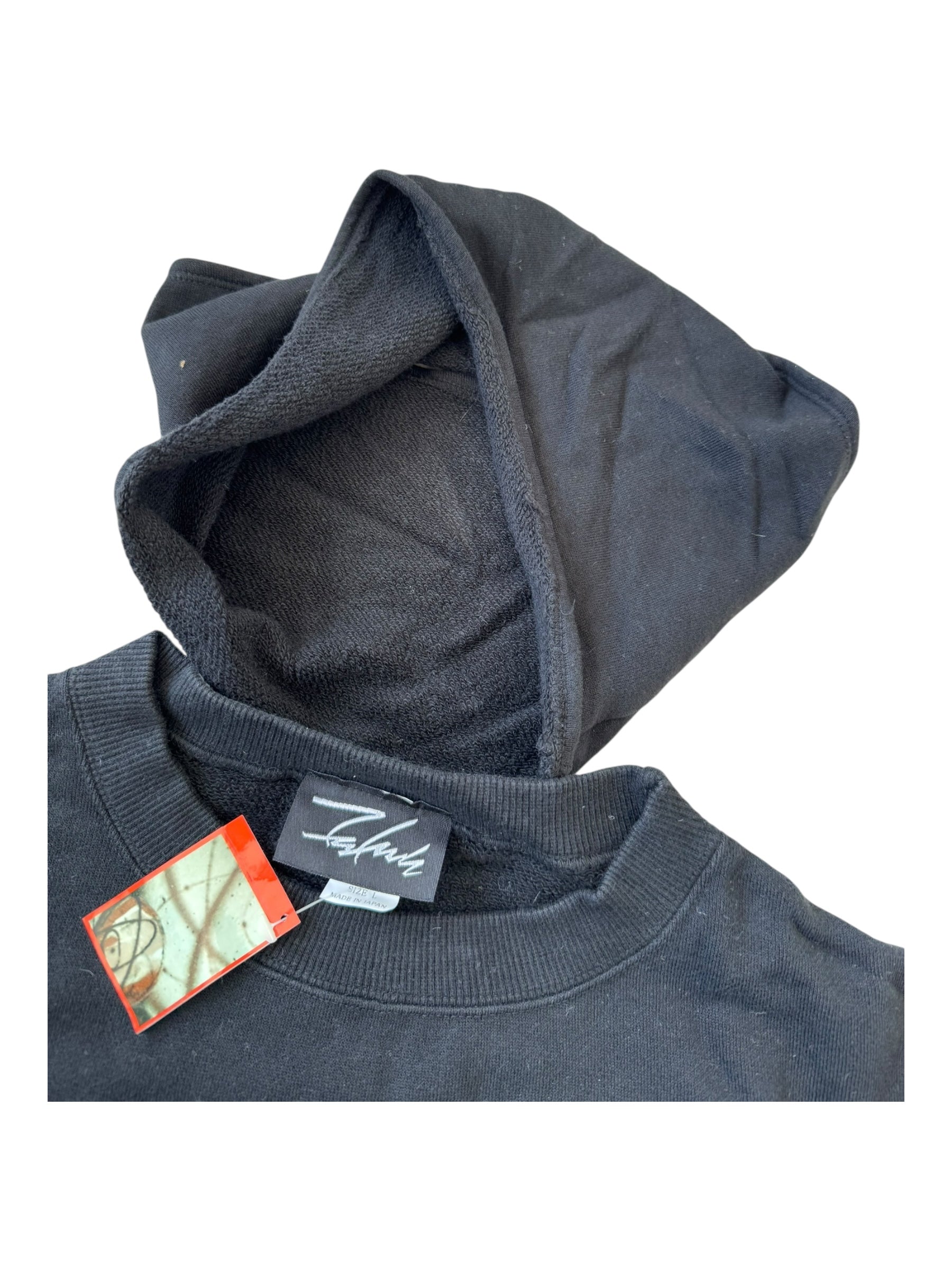 Futura 90s Black Crewneck With Ski Mask Attached Deadstock Size Large
