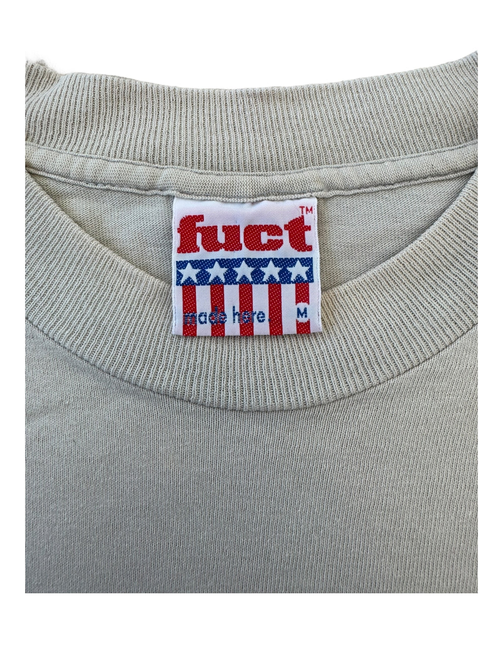 Fuct 90s Beige Small Gorilla Chest Logo Size Medium