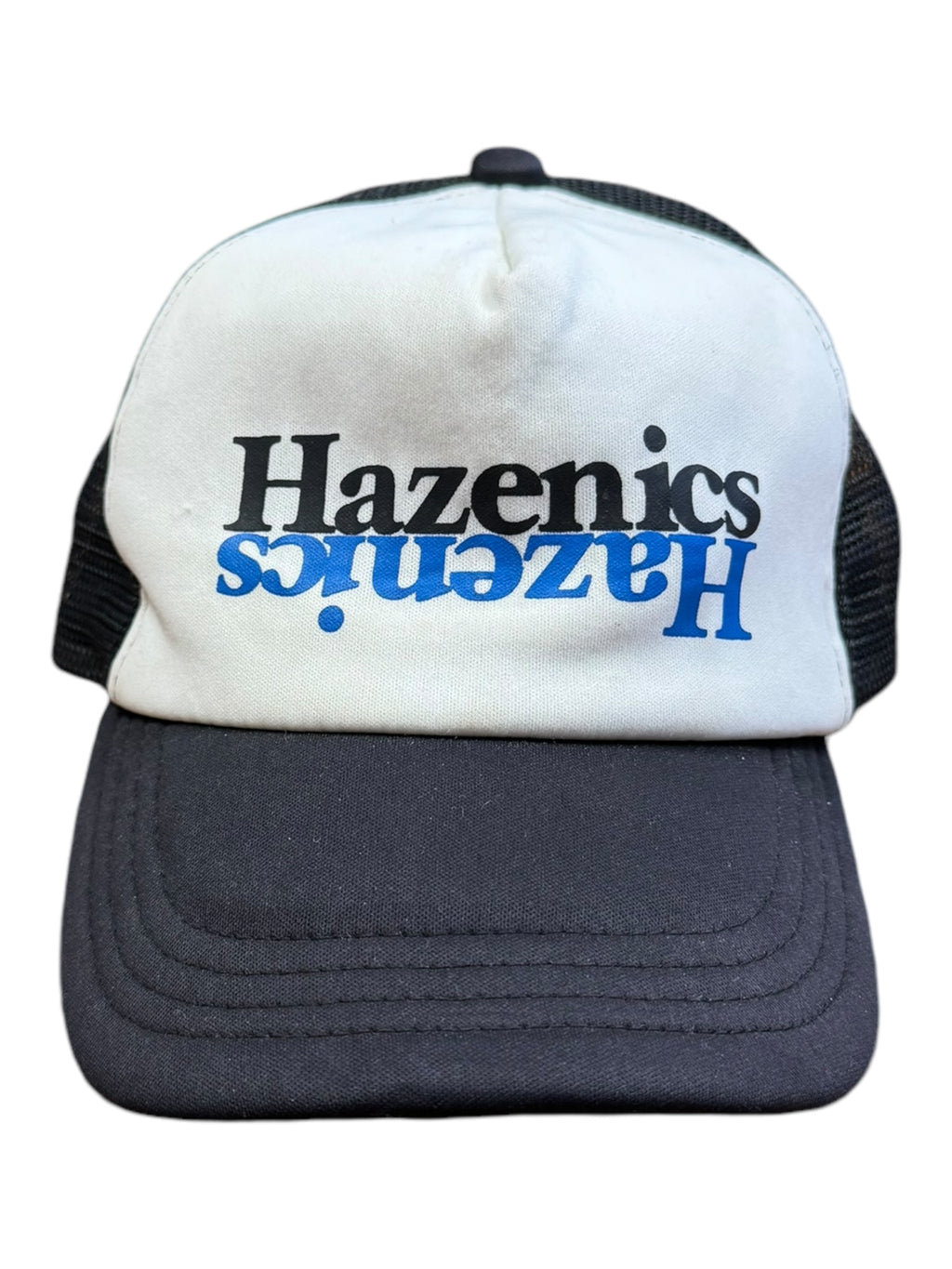 Haze 90s Hazenics Technics Logo Black White Snapback