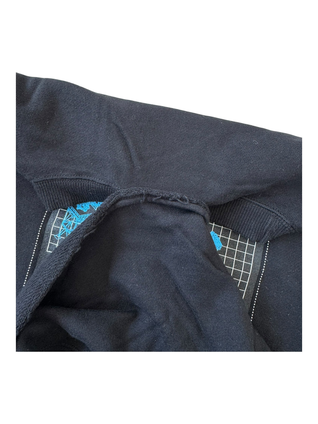 Futura 90s Black Crewneck With Ski Mask Attached Deadstock Size Large