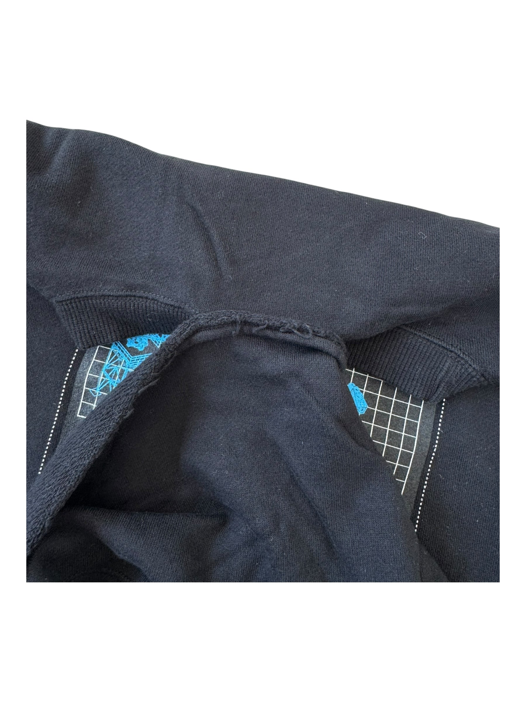 Futura 90s Black Crewneck With Ski Mask Attached Deadstock Size Large