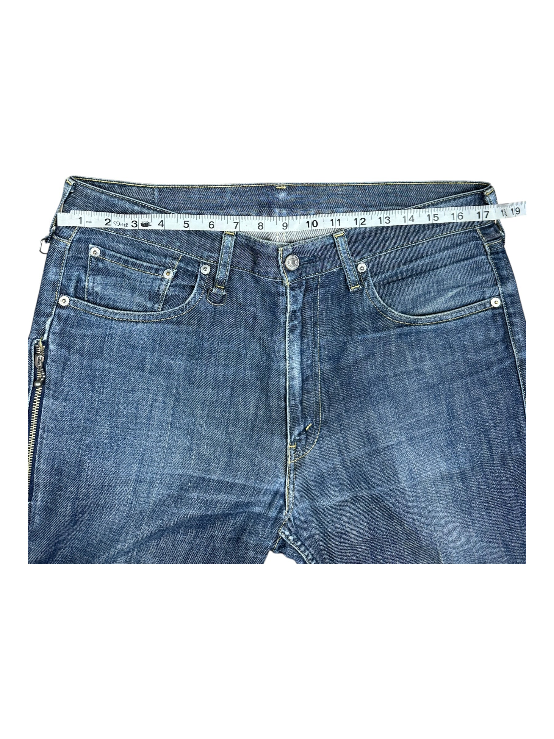 Fragment Design x Levis Side Zipper Denim Jeans Size 34 / 36