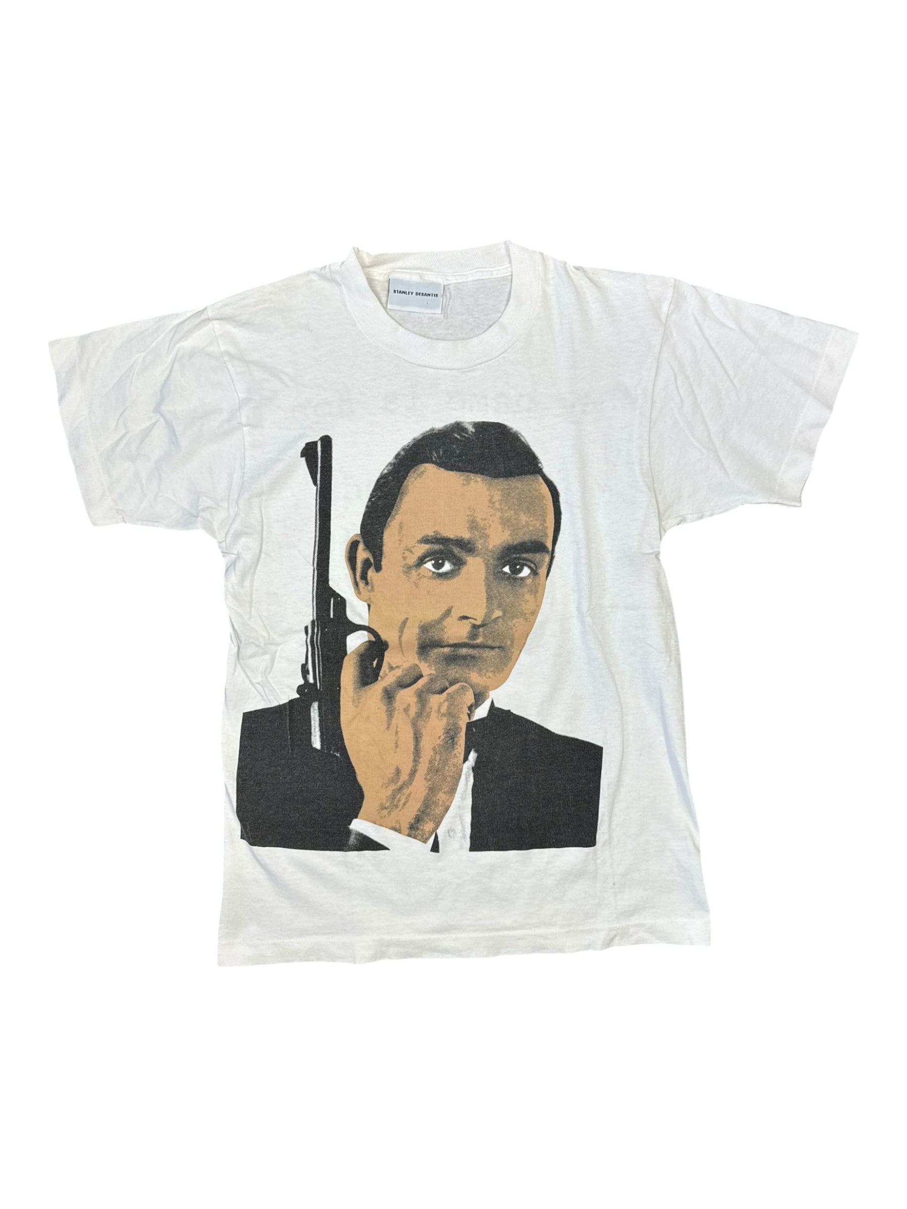 Stanley Desantis 90s James Bond White T-shirt Size Medium