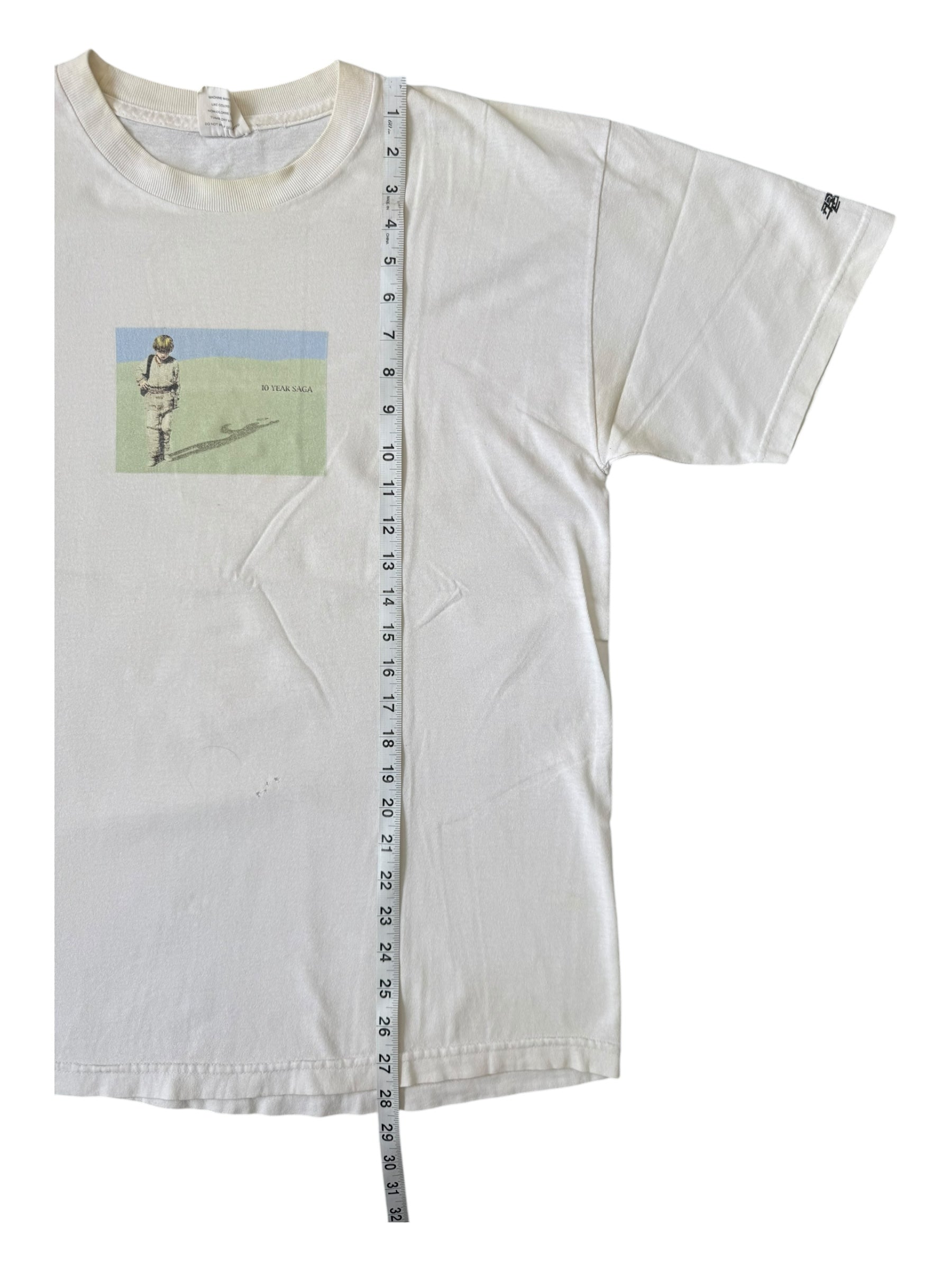 Union 90s 10 Year Saga Anniversary Star Wars Rip White T-Shirt Size Large