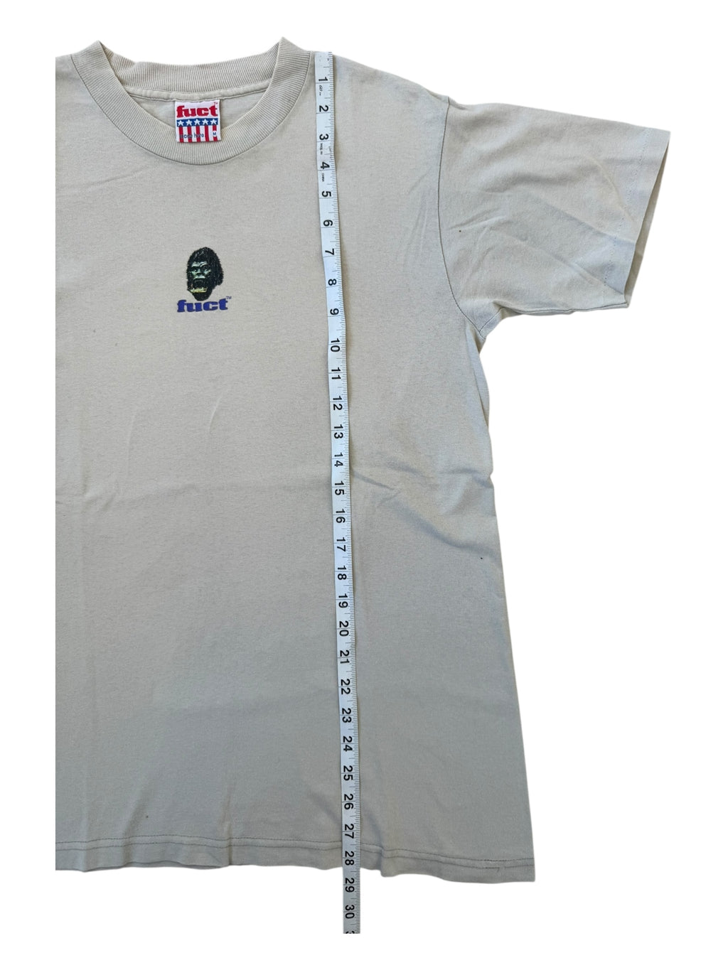 Fuct 90s Beige Small Gorilla Chest Logo Size Medium