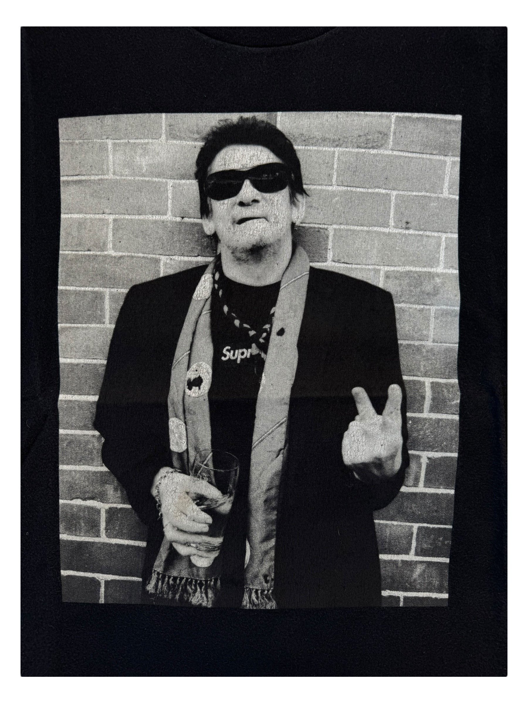 Supreme x Shane McGowan 2013 Photo Tee Black Size Small