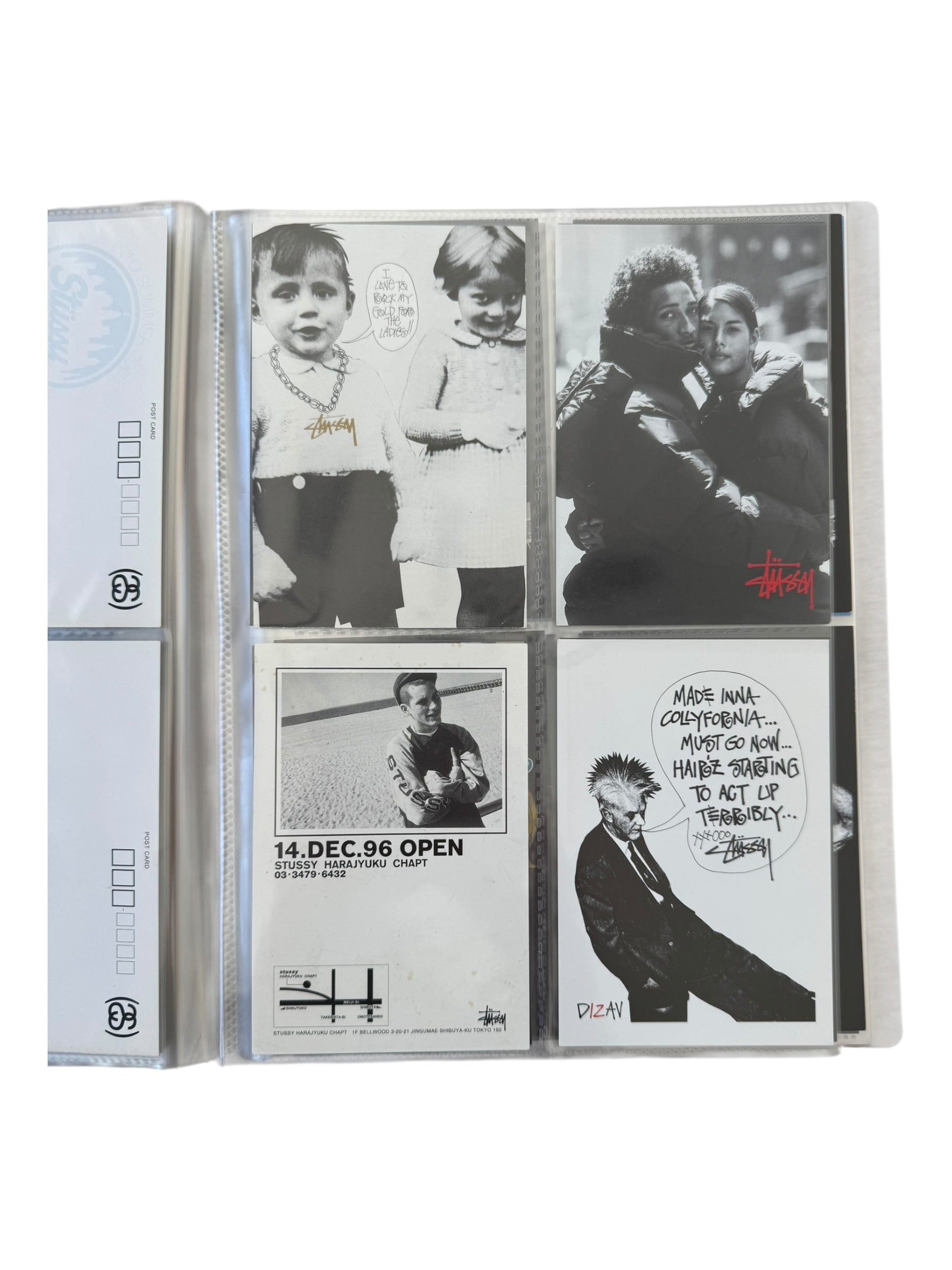Stussy 90s-00s Postcard Collection & Binder (80+ Postcards)