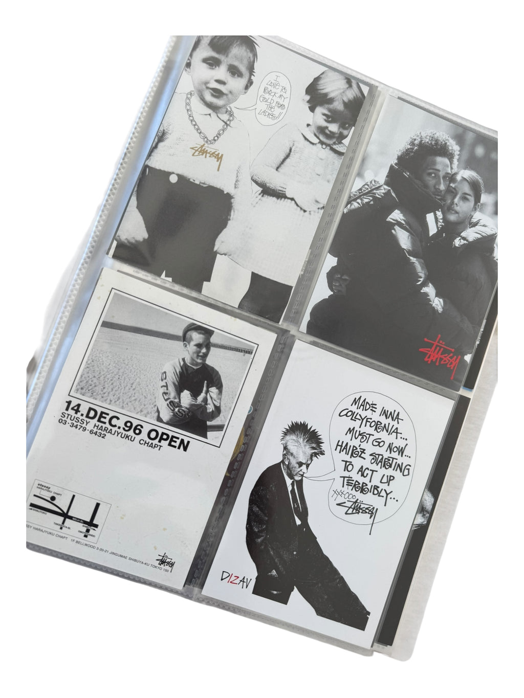 Stussy 90s-00s Postcard Collection & Binder (80+ Postcards)