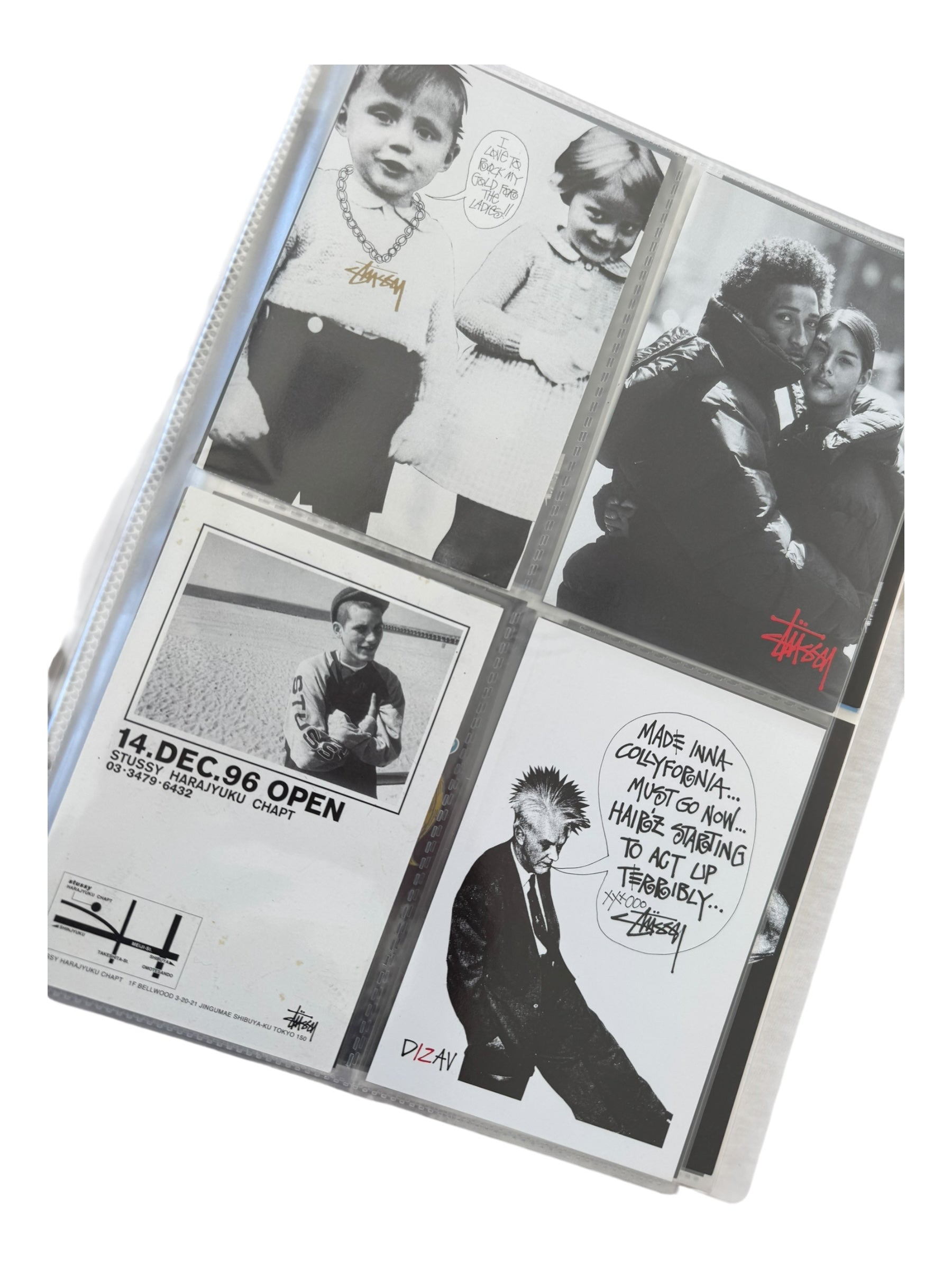 Stussy 90s-00s Postcard Collection & Binder (80+ Postcards)