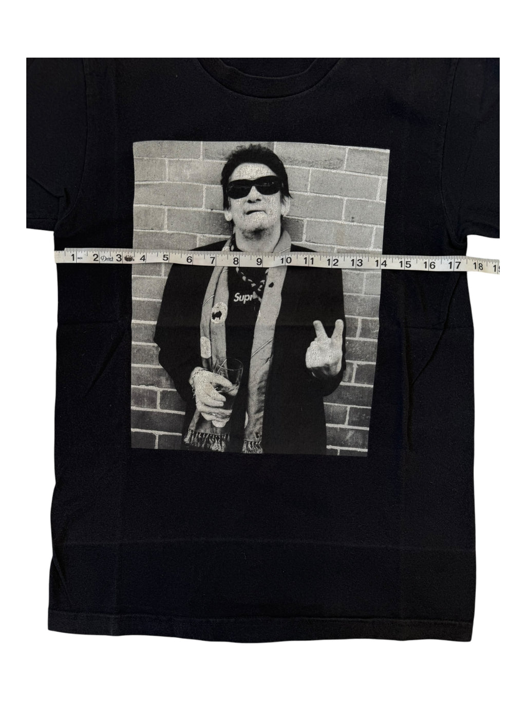 Supreme x Shane McGowan 2013 Photo Tee Black Size Small