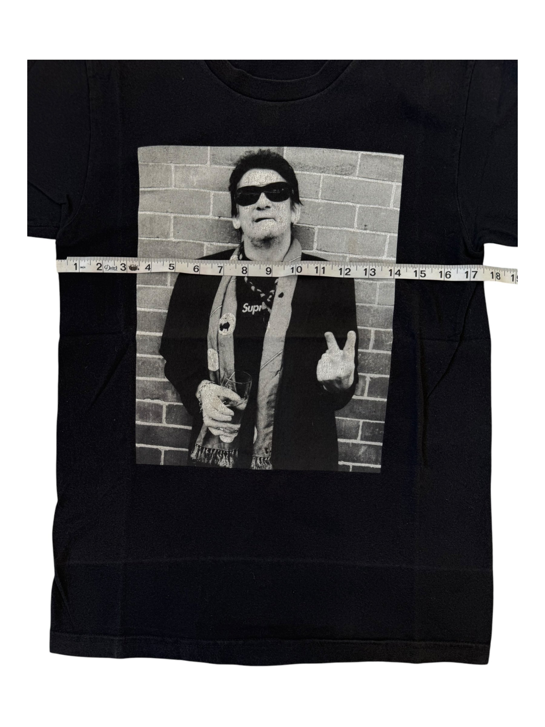 Supreme x Shane McGowan 2013 Photo Tee Black Size Small