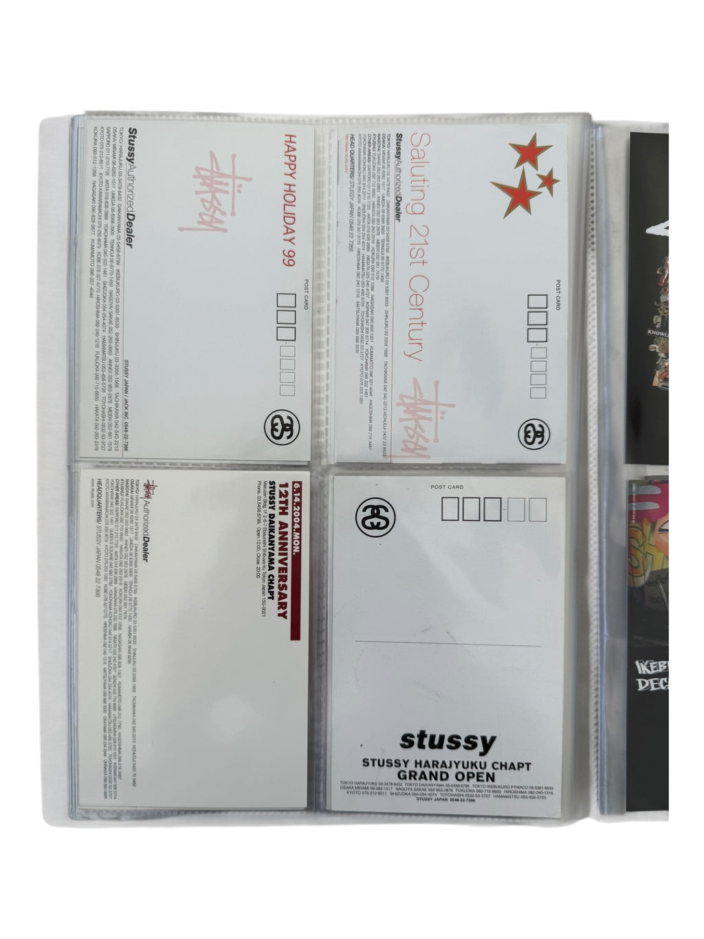 Stussy 90s-00s Postcard Collection & Binder (80+ Postcards)