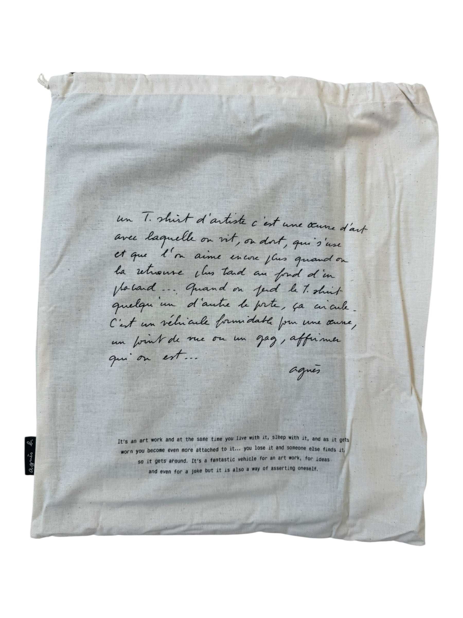 Futura x Agnes B Black Painting T-shirt w/ Dustbag Size XL