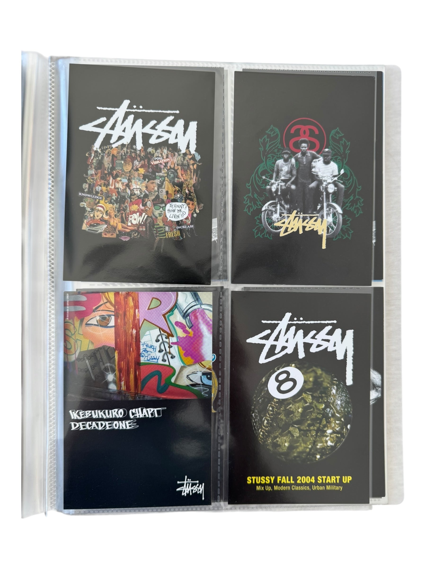 Stussy 90s-00s Postcard Collection & Binder (80+ Postcards)