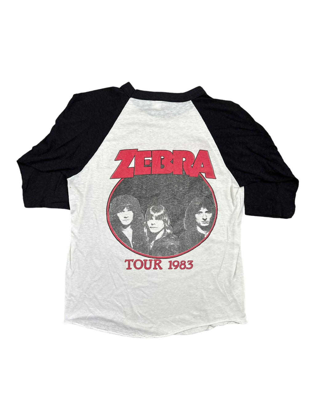 80s Zebra “Tour 1983” Baseball Jersey M/L