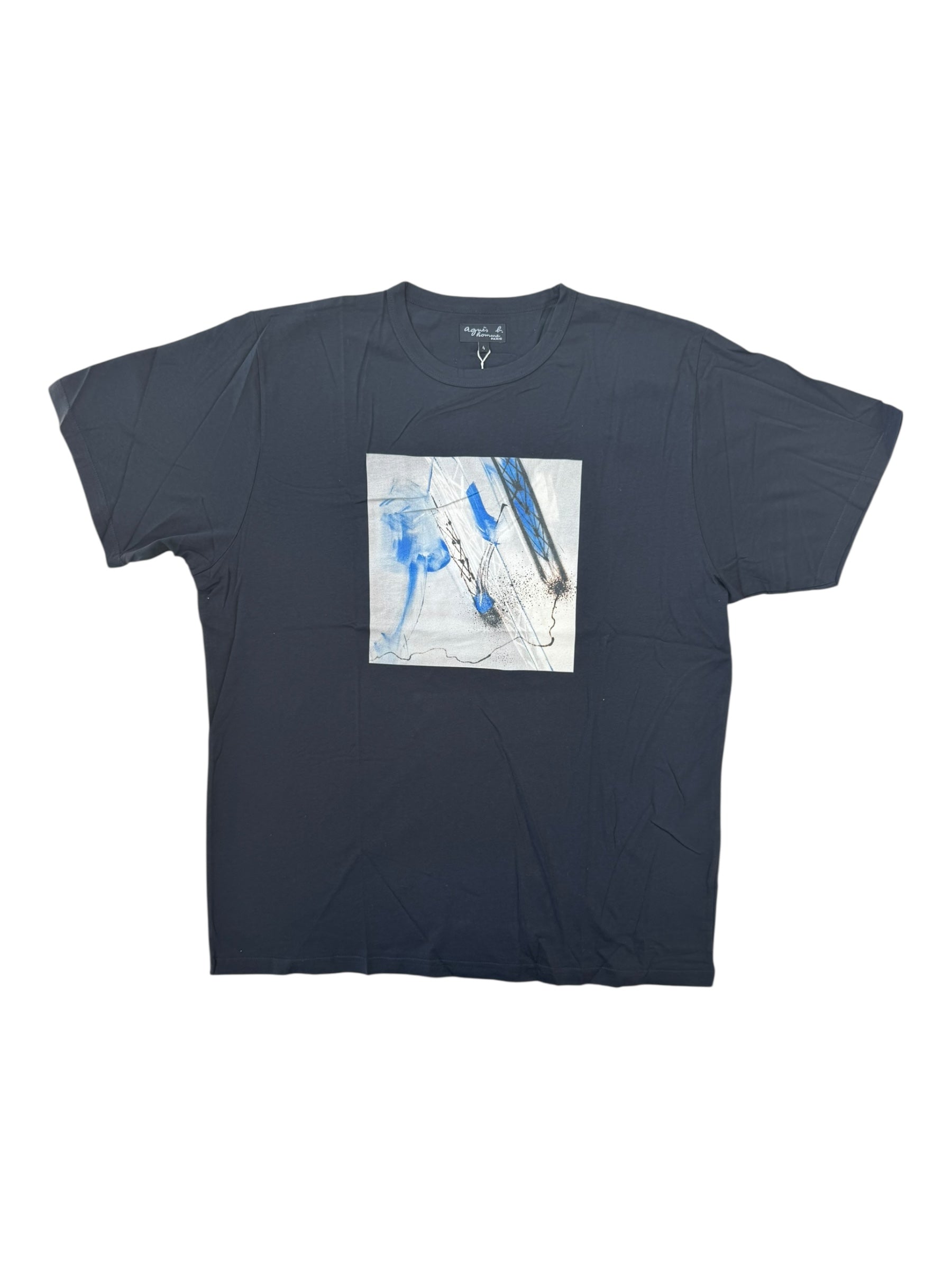 Futura x Agnes B Black Painting T-shirt w/ Dustbag Size XL