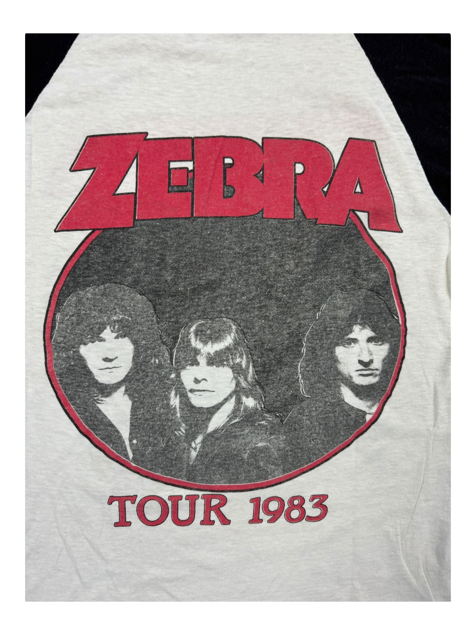 80s Zebra “Tour 1983” Baseball Jersey M/L