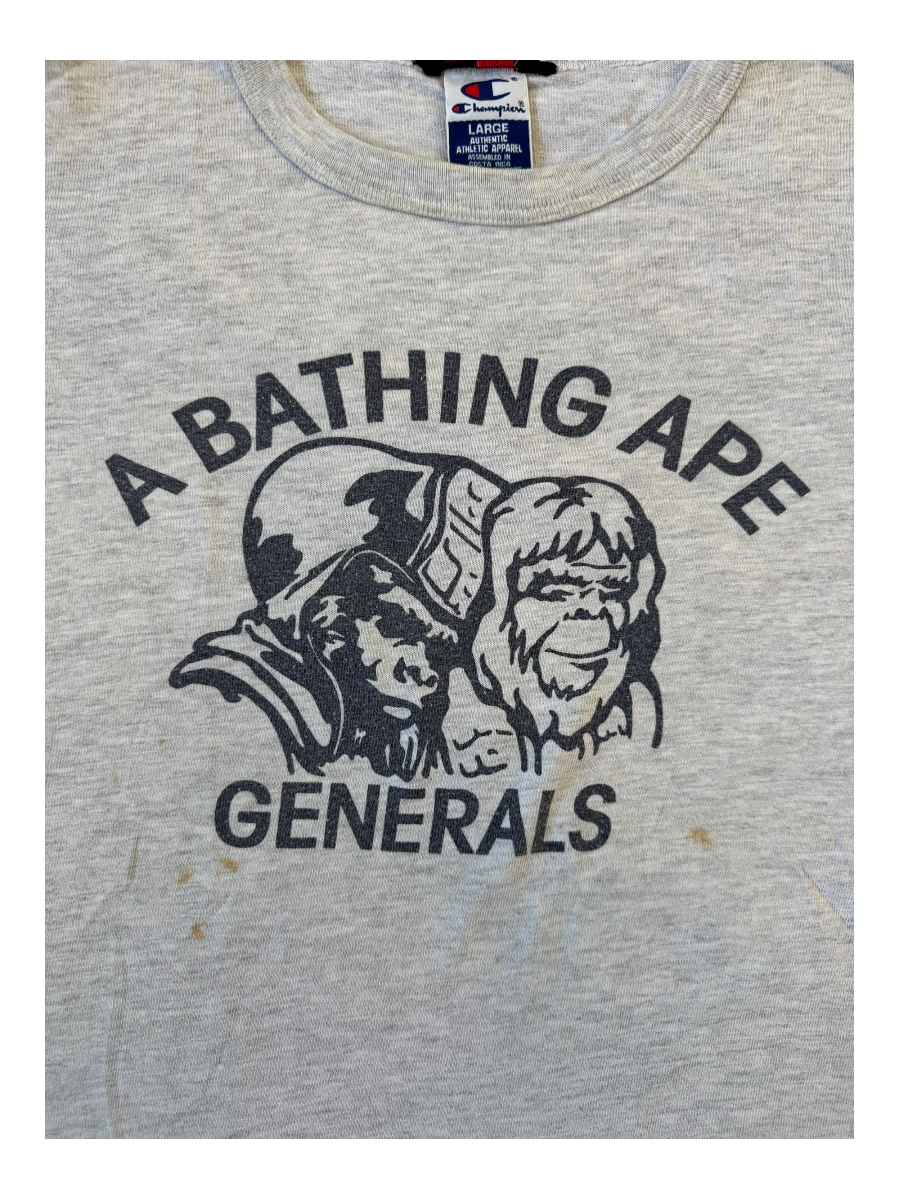 Bape 90s A Bathing Ape Generals Champion Size Large
