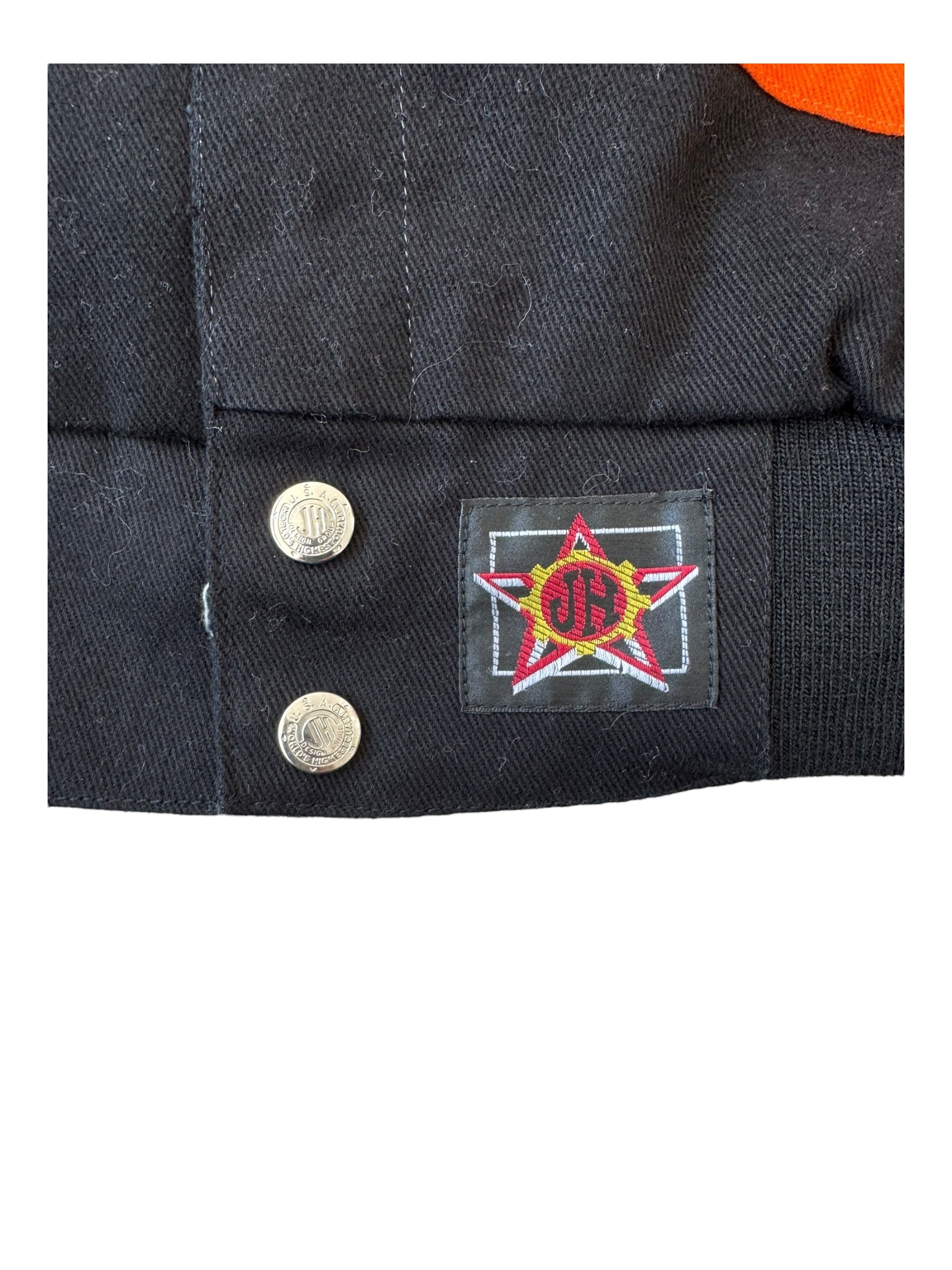 Jeff Hamilton 00s Orange  JH Designs M&M's Racing Team Jacket Size XL