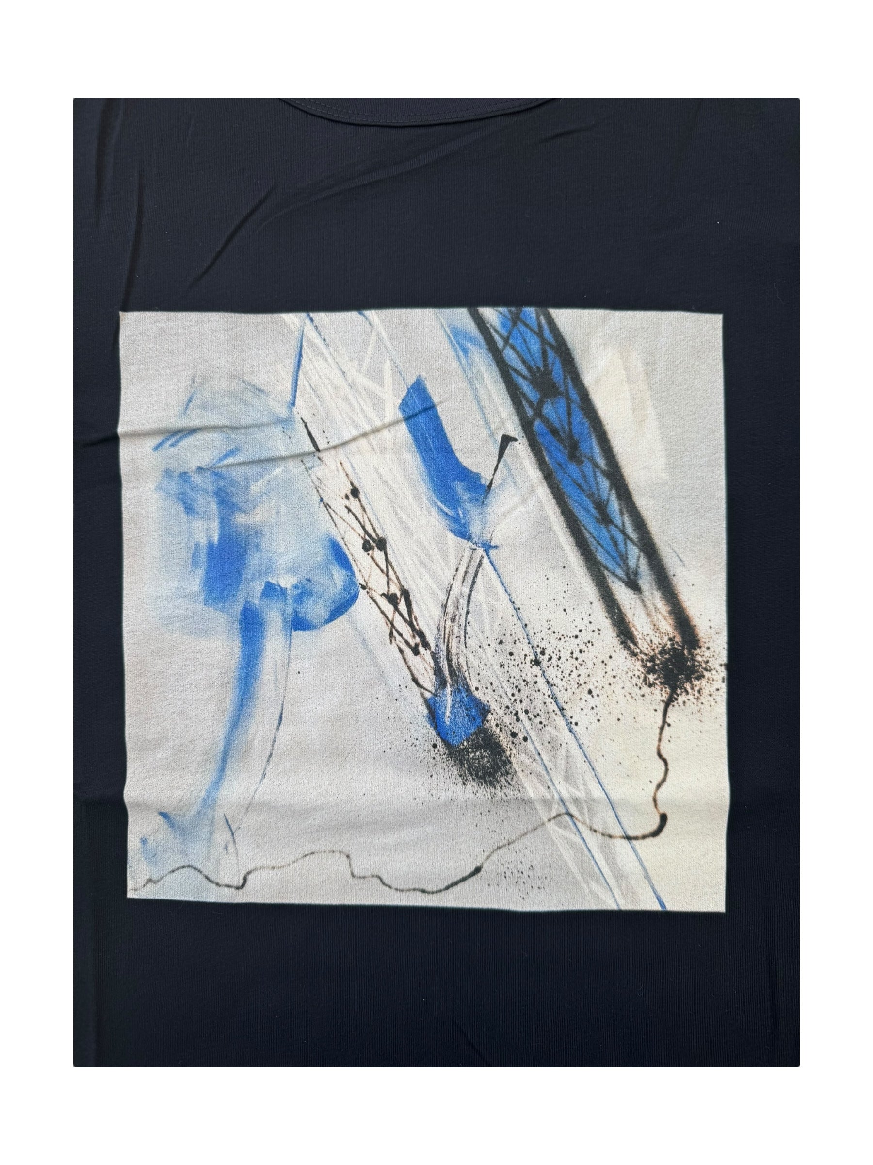 Futura x Agnes B Black Painting T-shirt w/ Dustbag Size XL