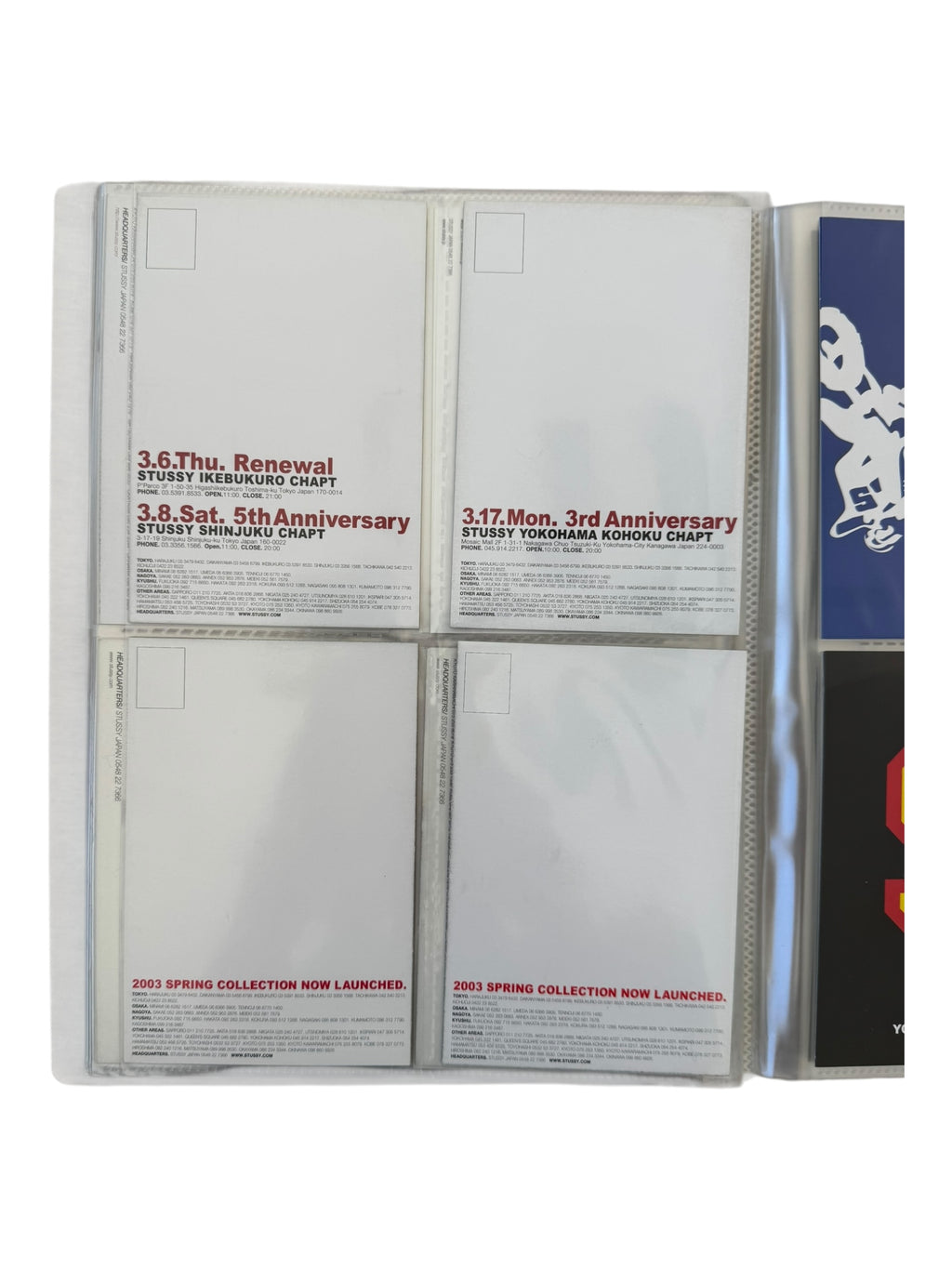 Stussy 90s-00s Postcard Collection & Binder (80+ Postcards)