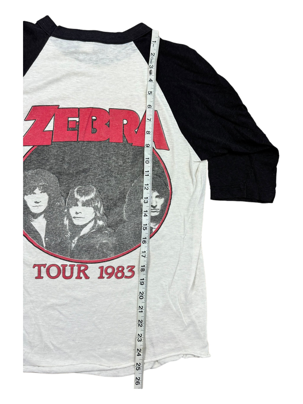 80s Zebra “Tour 1983” Baseball Jersey M/L