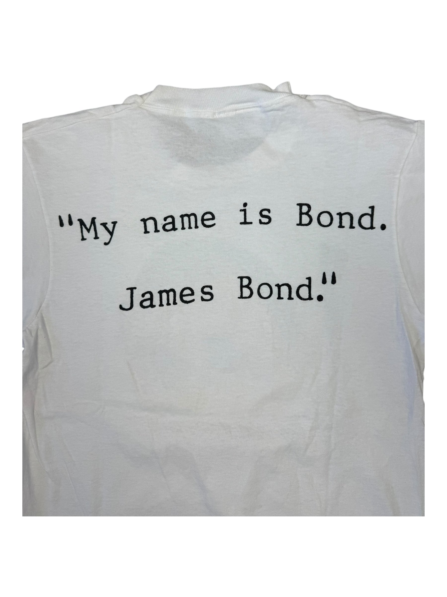 Stanley Desantis 90s James Bond White T-shirt Size Medium