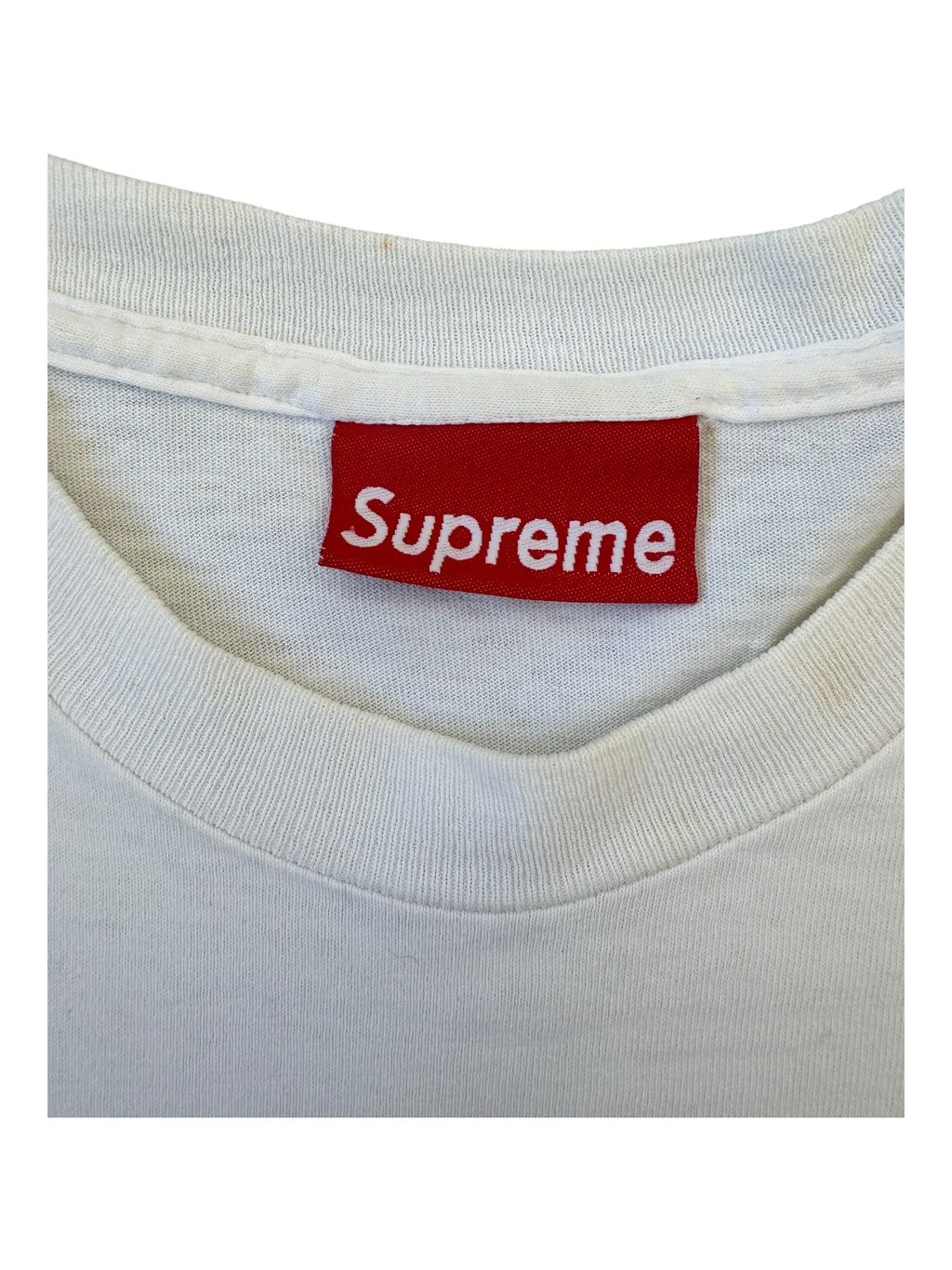Supreme 90s Shop Logo New York White T-Shirt Size Medium