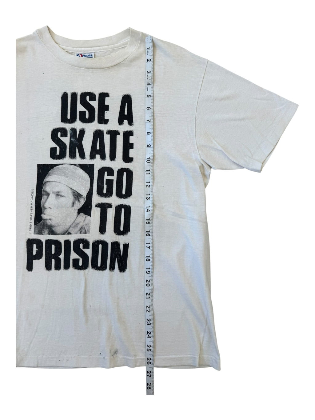 Thrasher 1989 Mark Gonzalez "Use a Skate, Go to Prison" Double Sided Original
