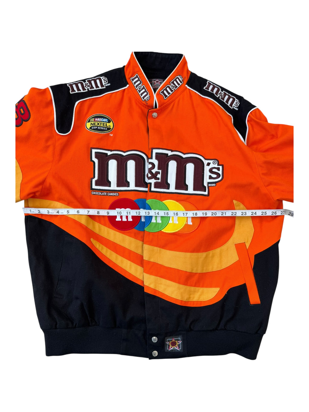 Jeff Hamilton 00s Orange  JH Designs M&M's Racing Team Jacket Size XL