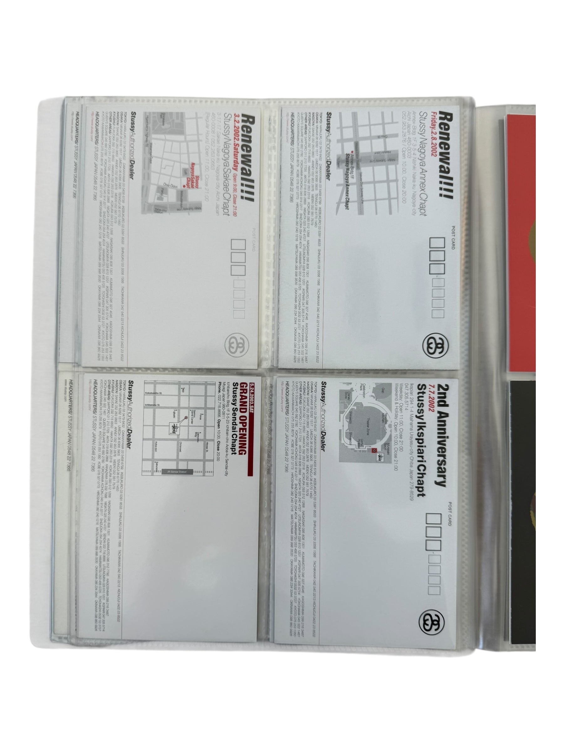 Stussy 90s-00s Postcard Collection & Binder (80+ Postcards)