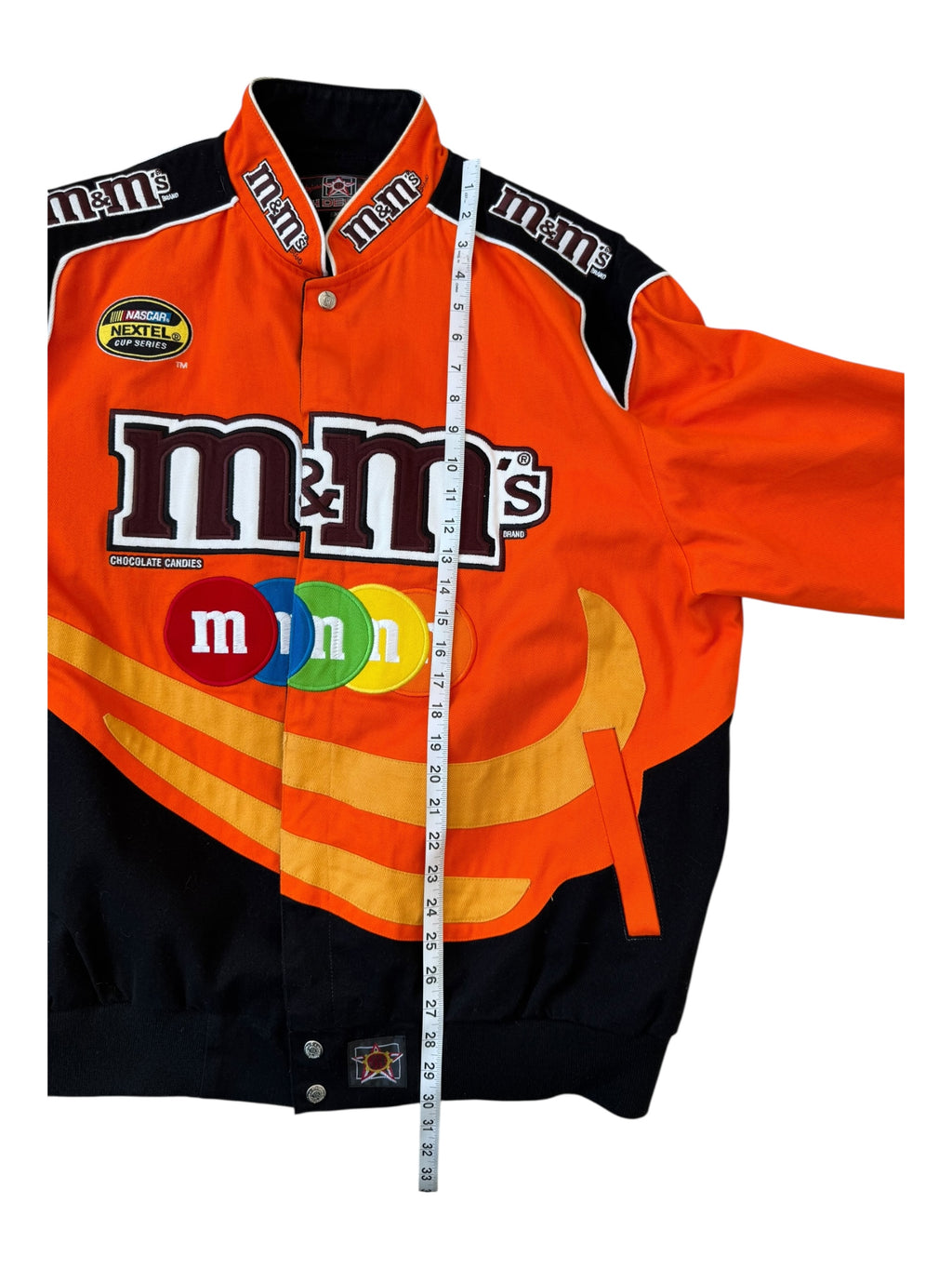 Jeff Hamilton 00s Orange  JH Designs M&M's Racing Team Jacket Size XL