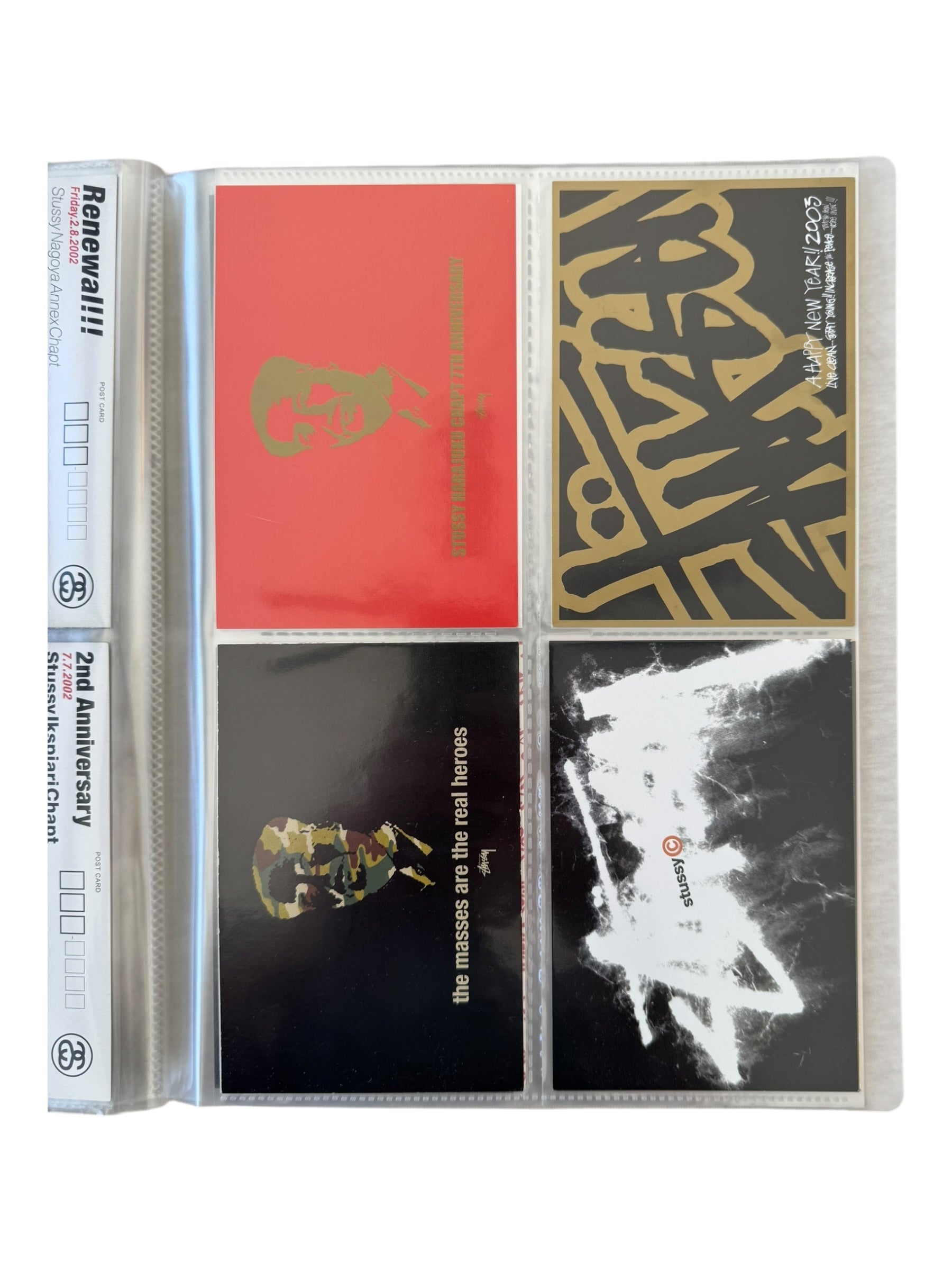 Stussy 90s-00s Postcard Collection & Binder (80+ Postcards)