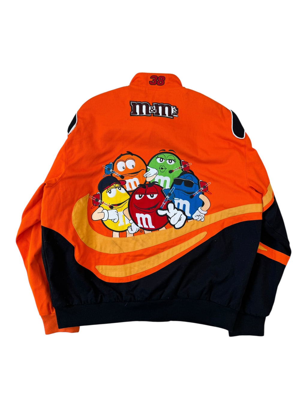 Jeff Hamilton 00s Orange  JH Designs M&M's Racing Team Jacket Size XL
