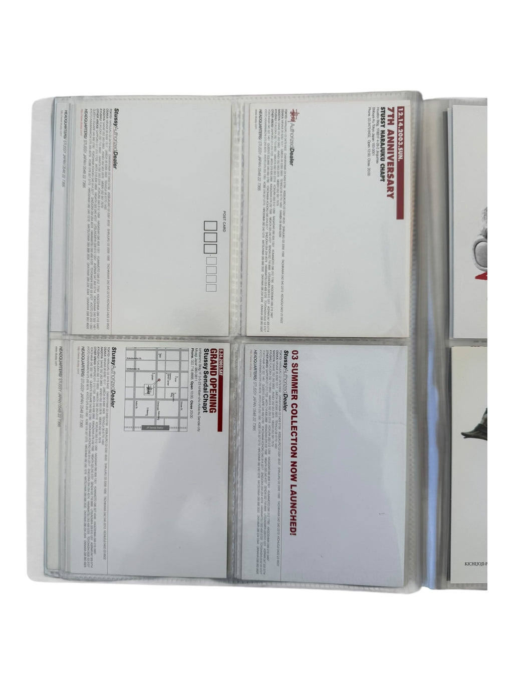 Stussy 90s-00s Postcard Collection & Binder (80+ Postcards)