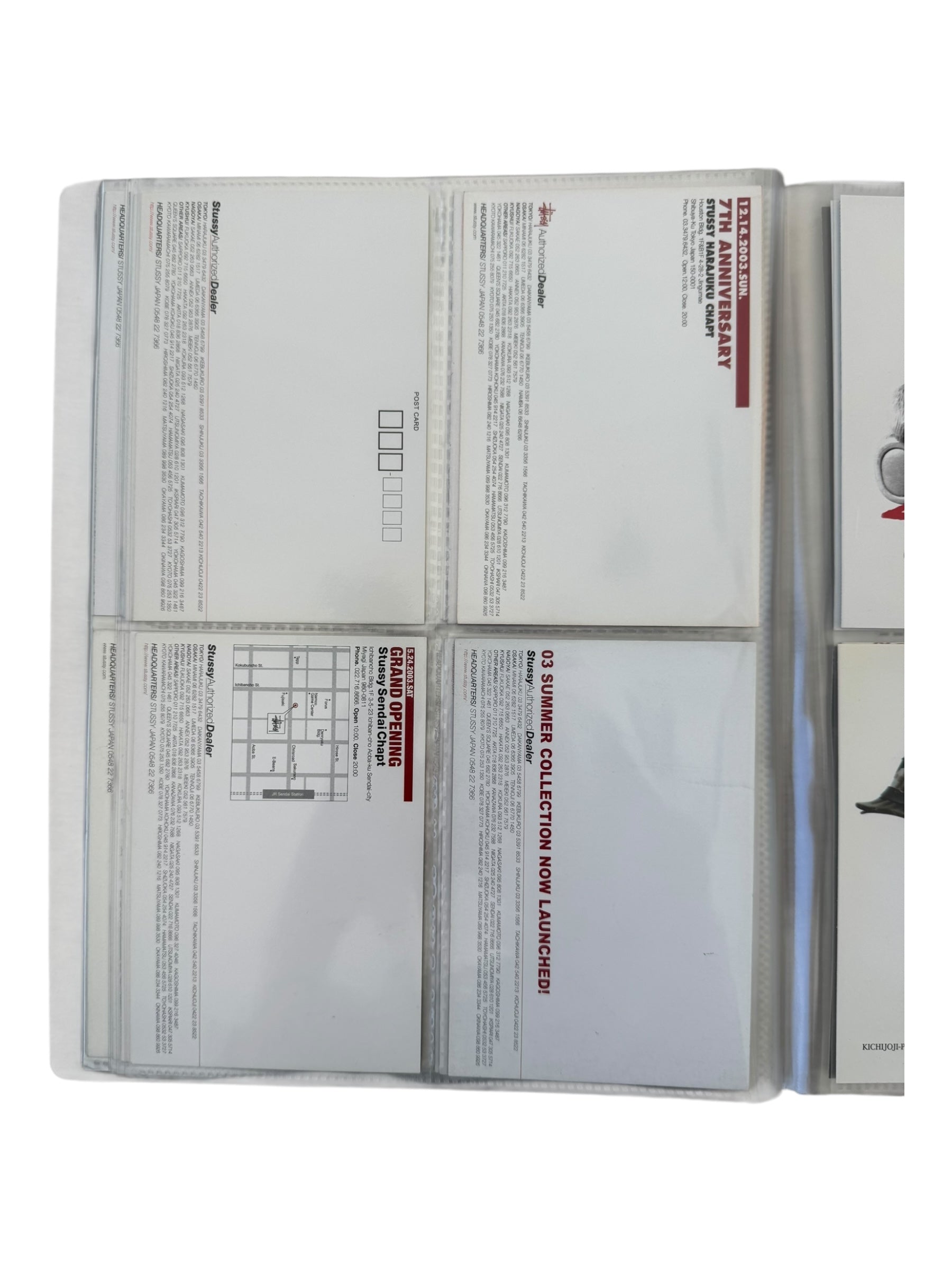 Stussy 90s-00s Postcard Collection & Binder (80+ Postcards)
