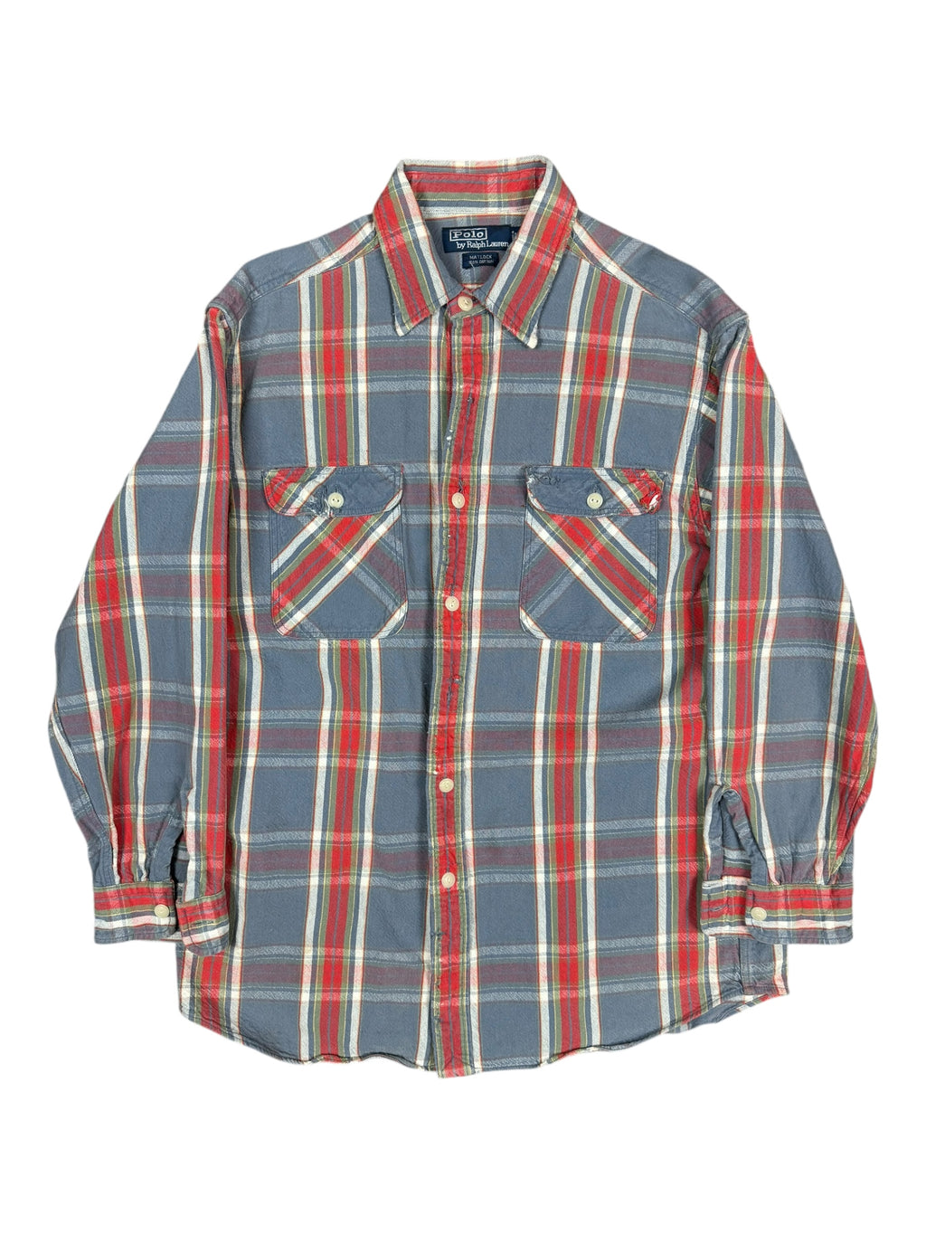 Polo Ralph Lauren 90s Flannel Nicely Distressed Size Medium / Large
