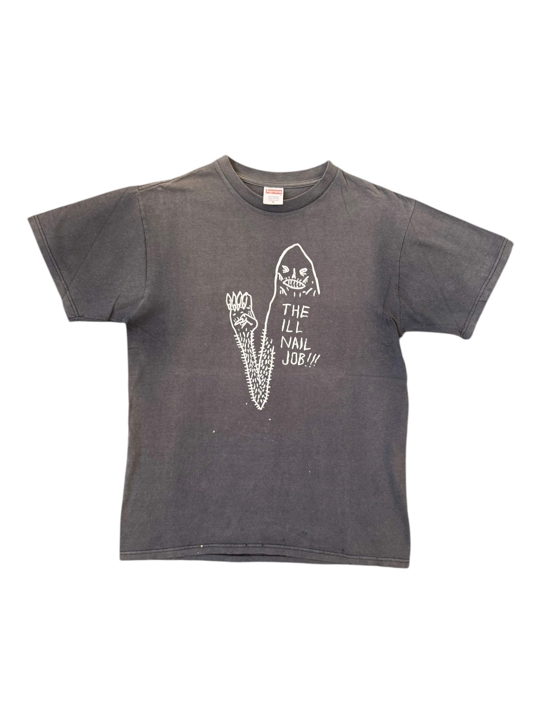 Supreme SS03 Neckface The Ill Nail Job Black T-Shirt Size Medium