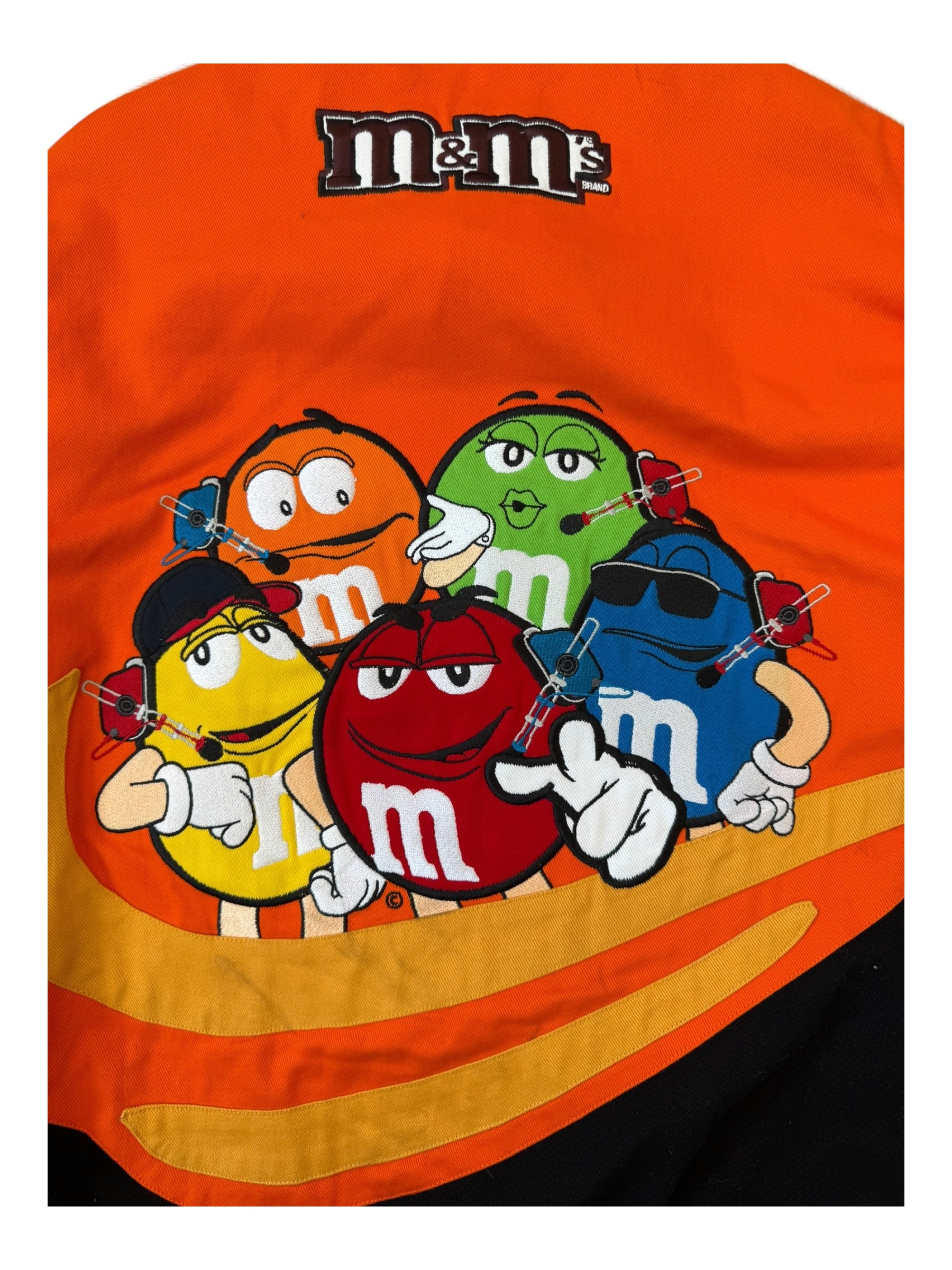 Jeff Hamilton 00s Orange  JH Designs M&M's Racing Team Jacket Size XL