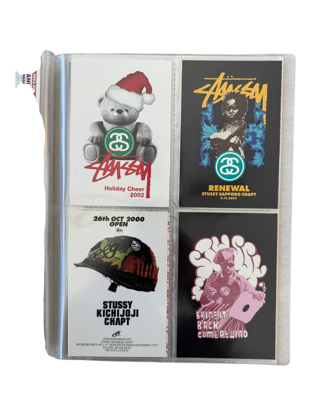 Stussy 90s-00s Postcard Collection & Binder (80+ Postcards)