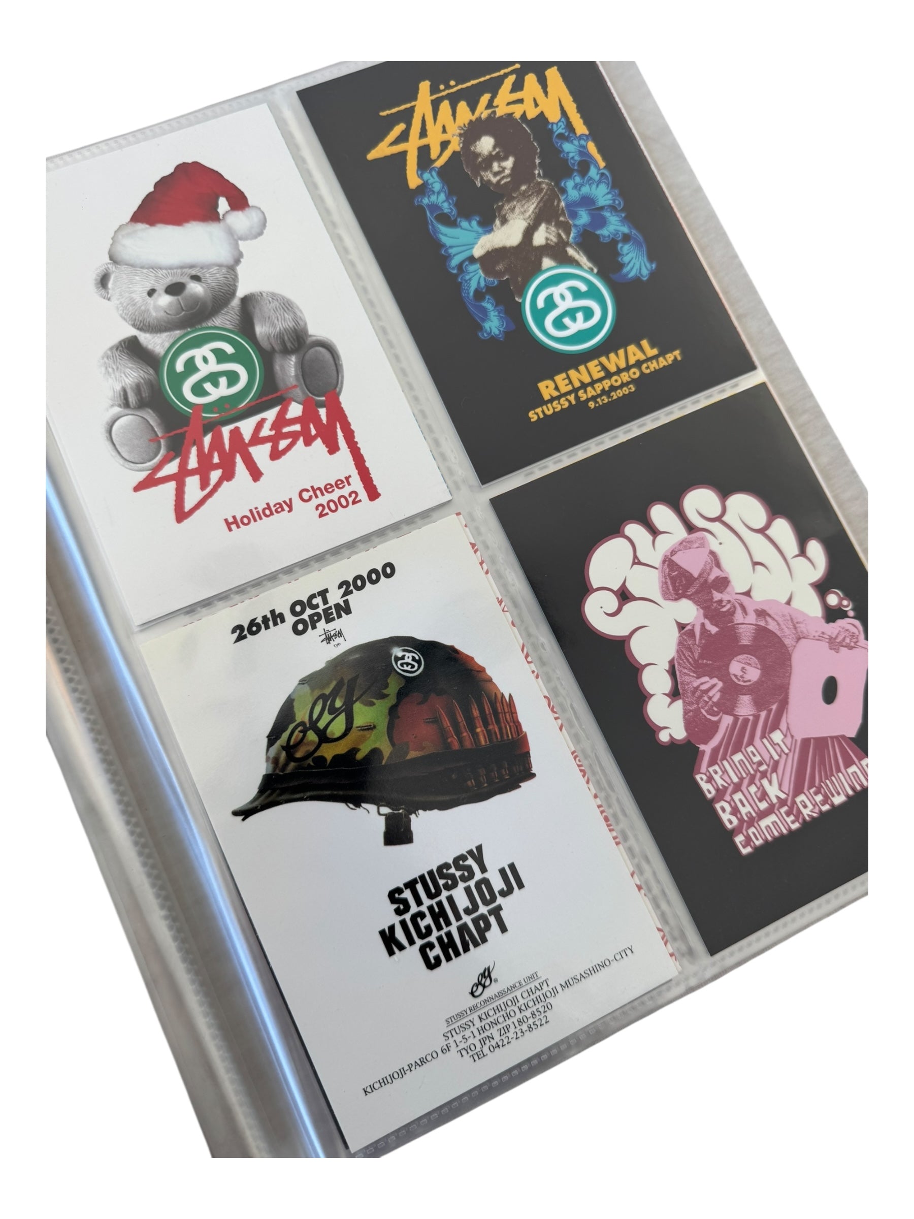 Stussy 90s-00s Postcard Collection & Binder (80+ Postcards)