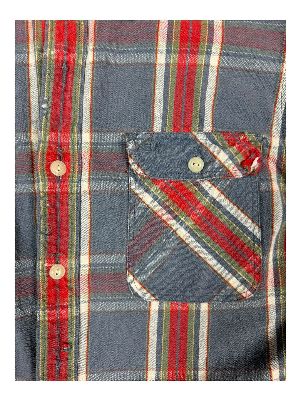 Polo Ralph Lauren 90s Flannel Nicely Distressed Size Medium / Large