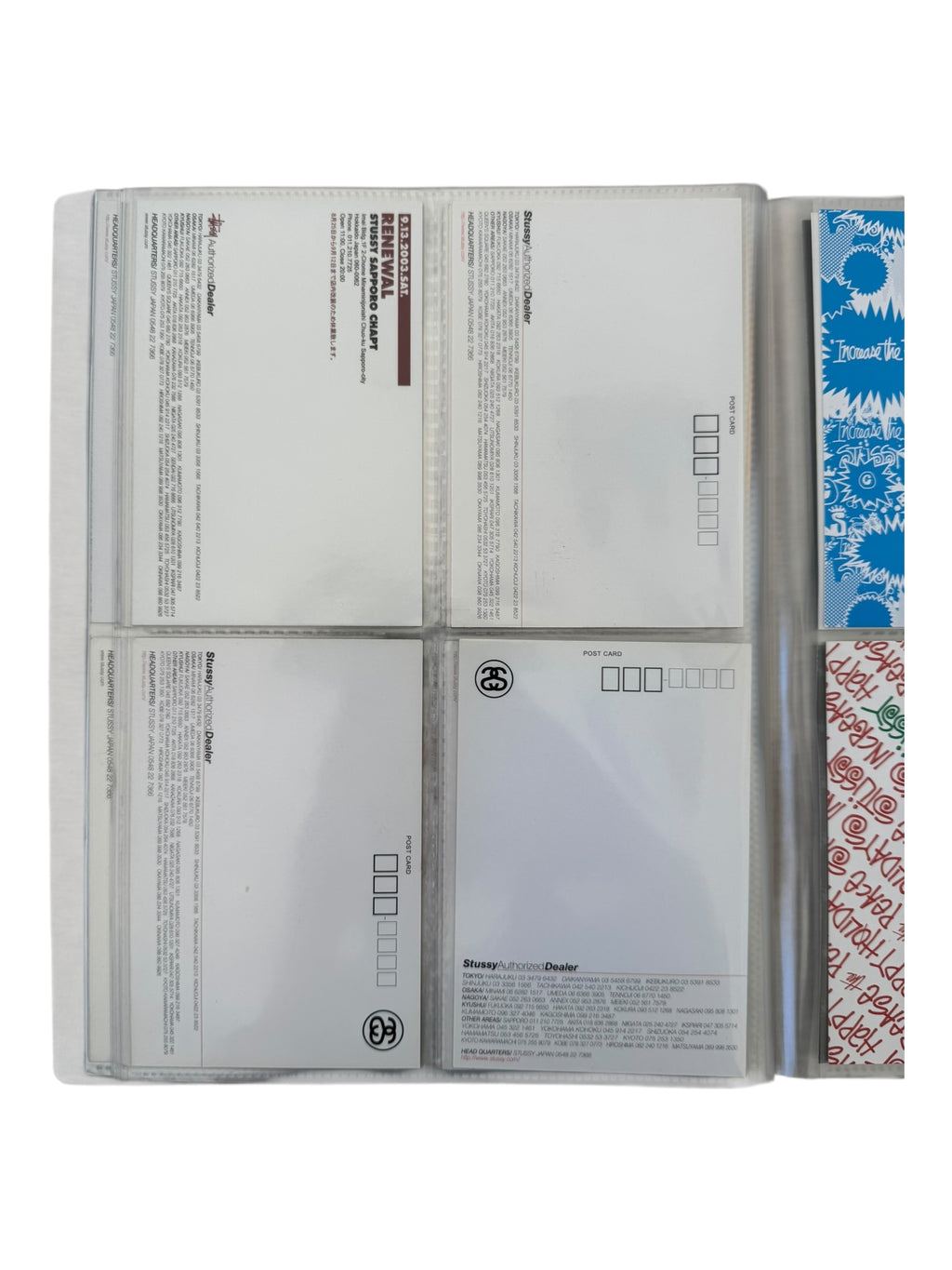 Stussy 90s-00s Postcard Collection & Binder (80+ Postcards)