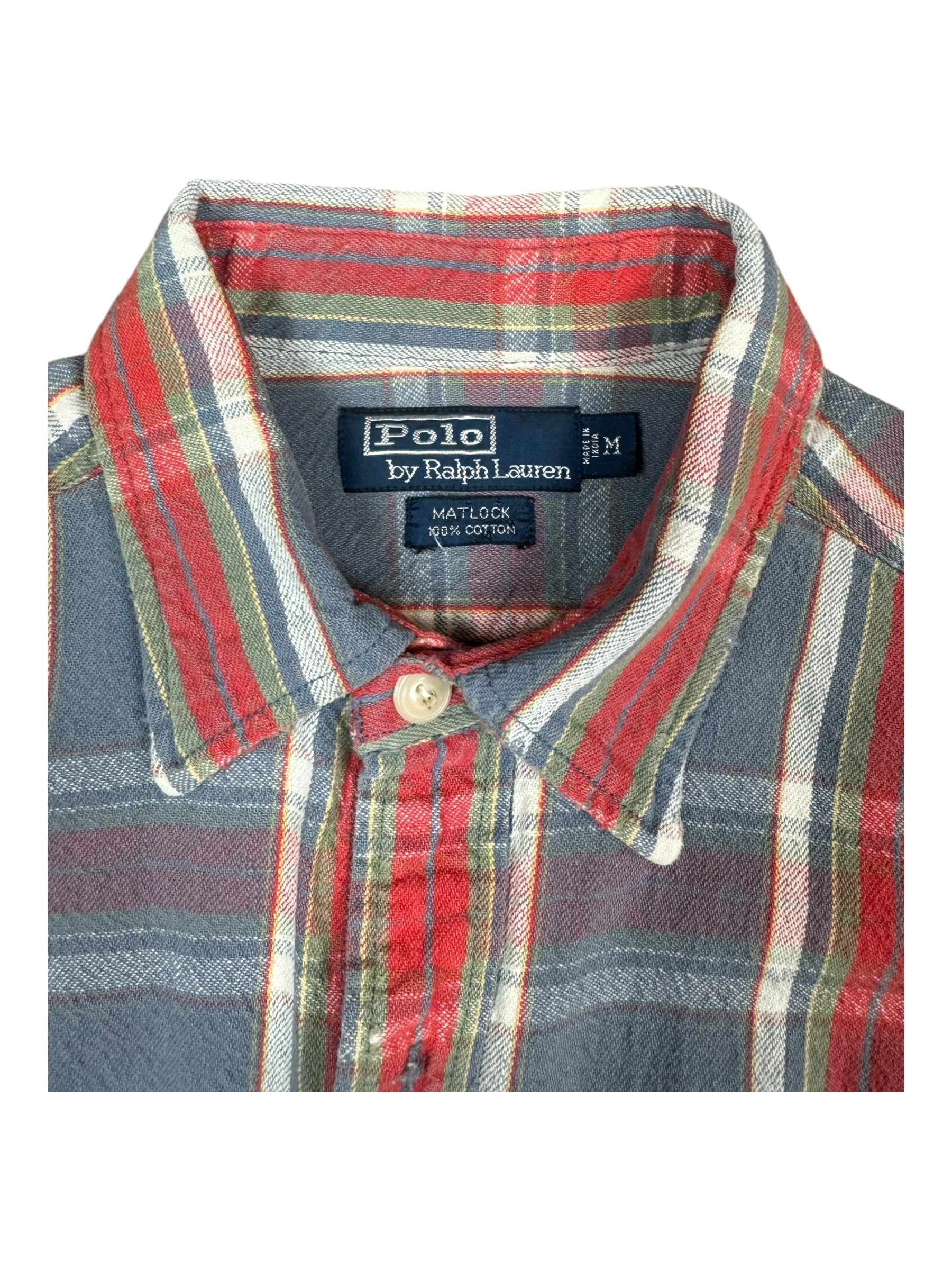 Polo Ralph Lauren 90s Flannel Nicely Distressed Size Medium / Large
