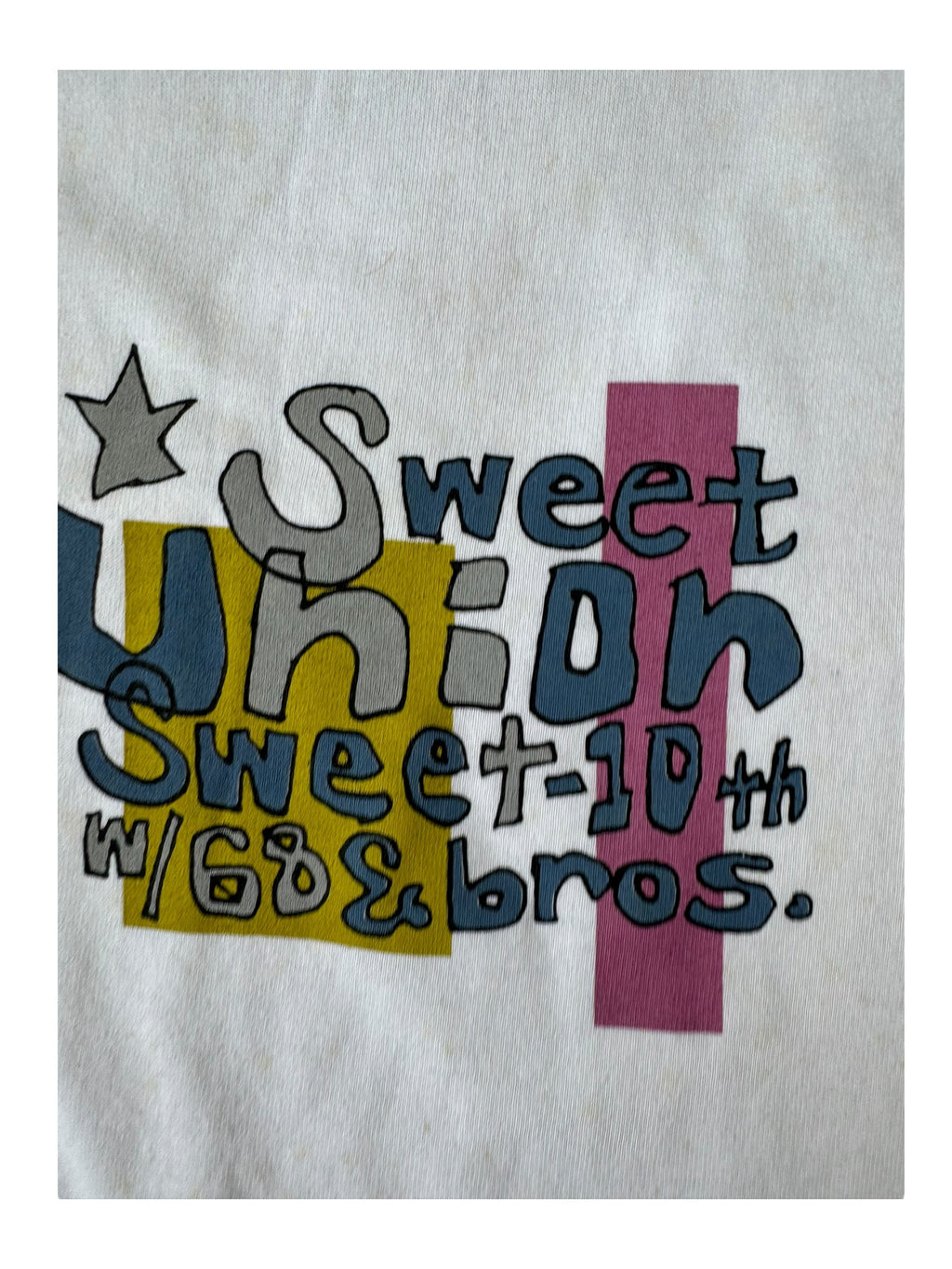 Union 90s Sweet Union 10 Year Anniversary White T-Shirts Size XL