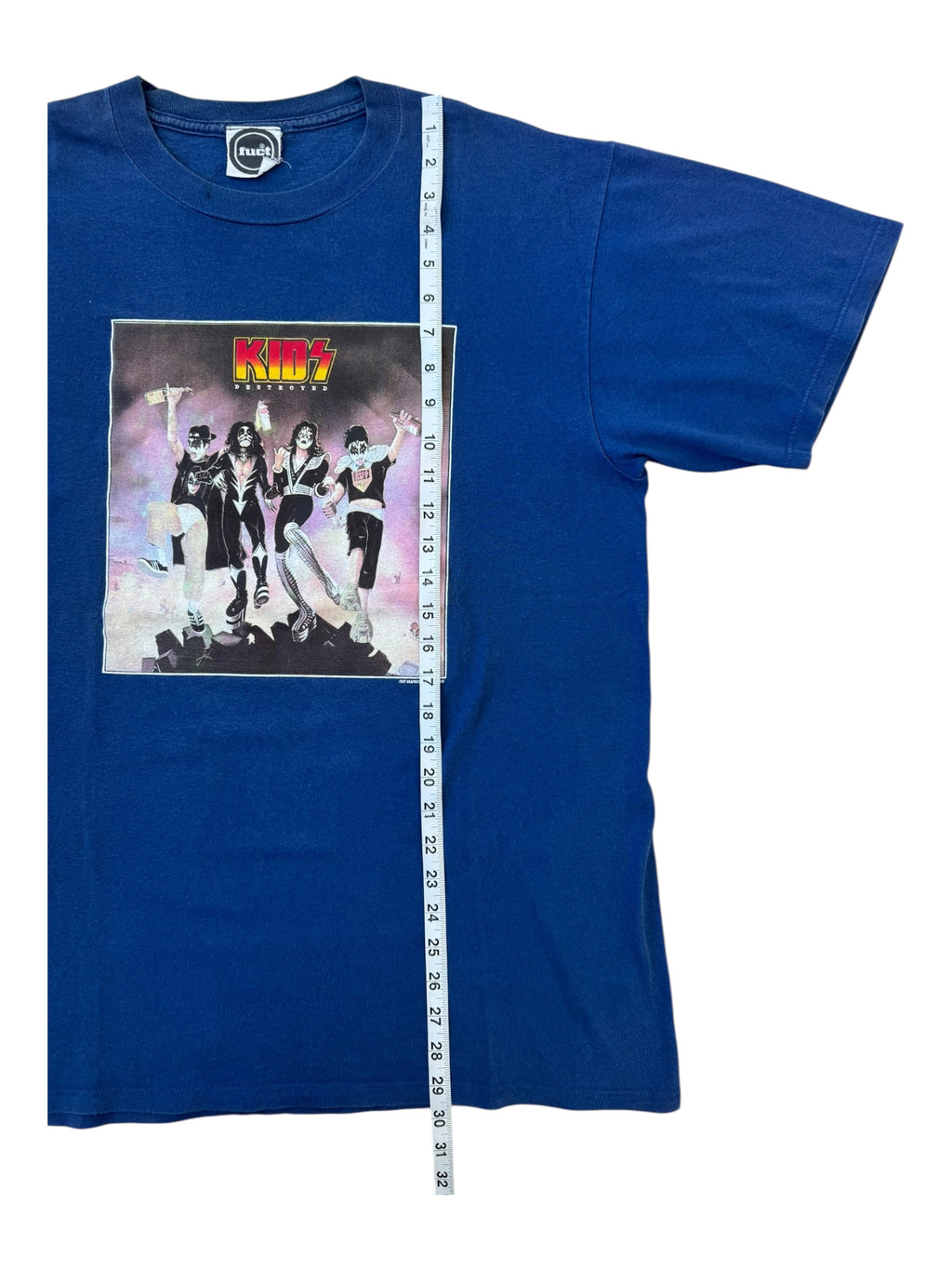 Fuct 90s Blue Fuct Kids Kiss Rip Size Large