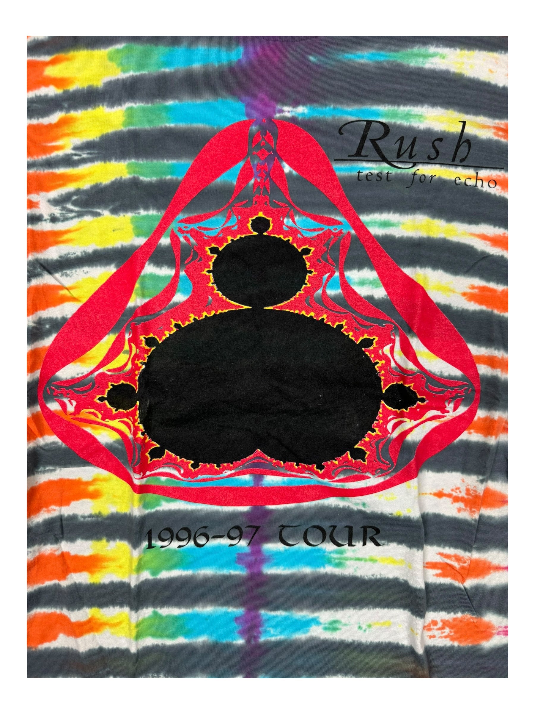Rush 1997 Test For Echo Tour T Shirt Tie Dye Size XL