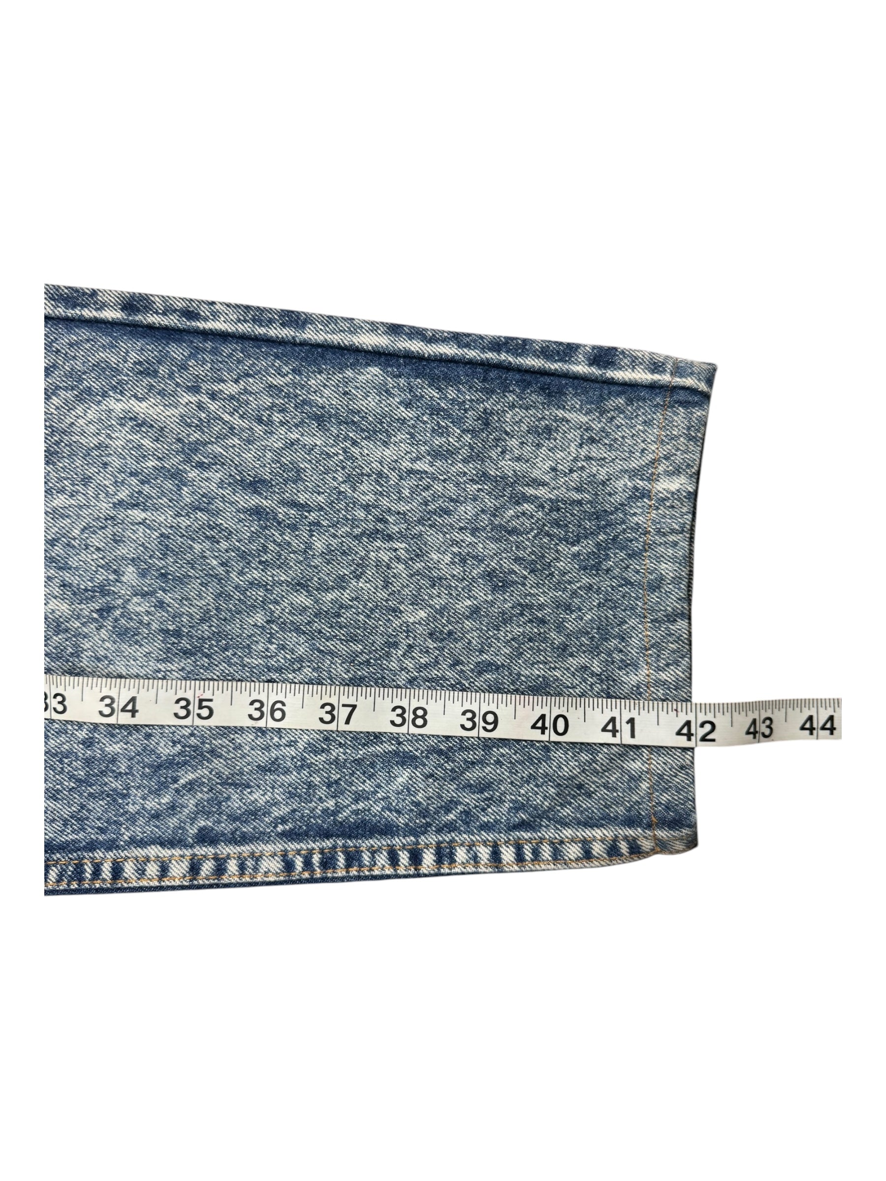 Levis 550 Jeans 33x34 Blank Orange Tab Tapered Acid Wash Denim USA Made