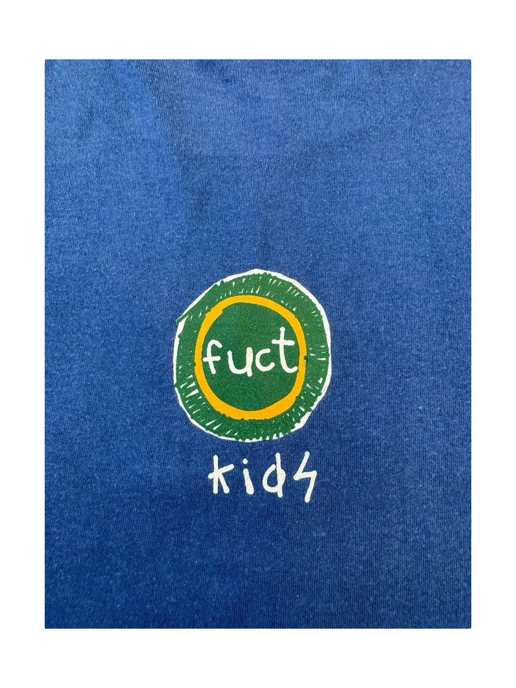 Fuct 90s Blue Fuct Kids Kiss Rip Size Large