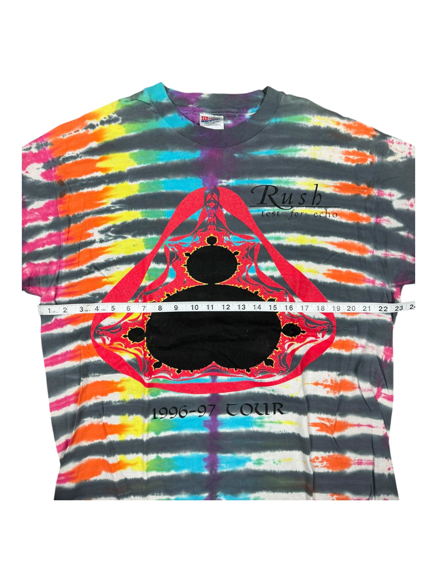 Rush 1997 Test For Echo Tour T Shirt Tie Dye Size XL